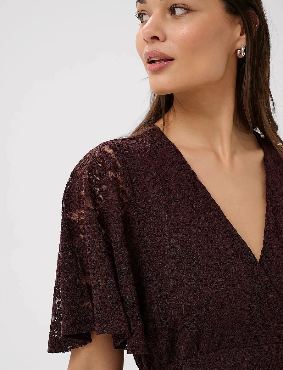 Kaffe - KAlouisa Dress - aftenkjoler - fudge - 4