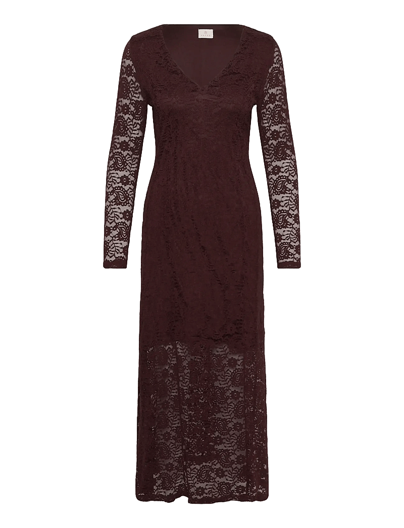 Kaffe - KAlouisa Midi Dress - cocktailkleider - fudge - 1