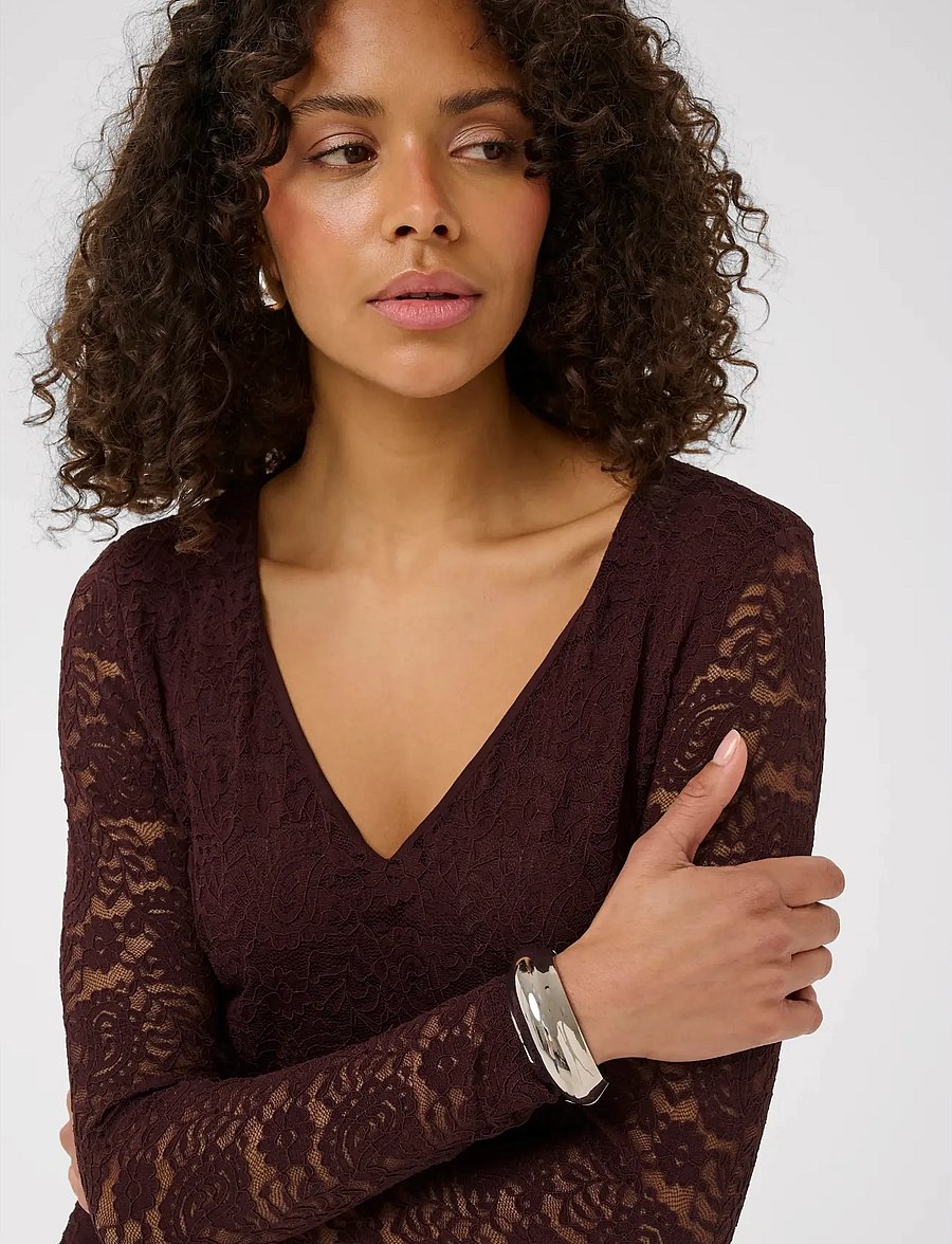 Kaffe - KAlouisa Midi Dress - cocktailkleider - fudge - 4