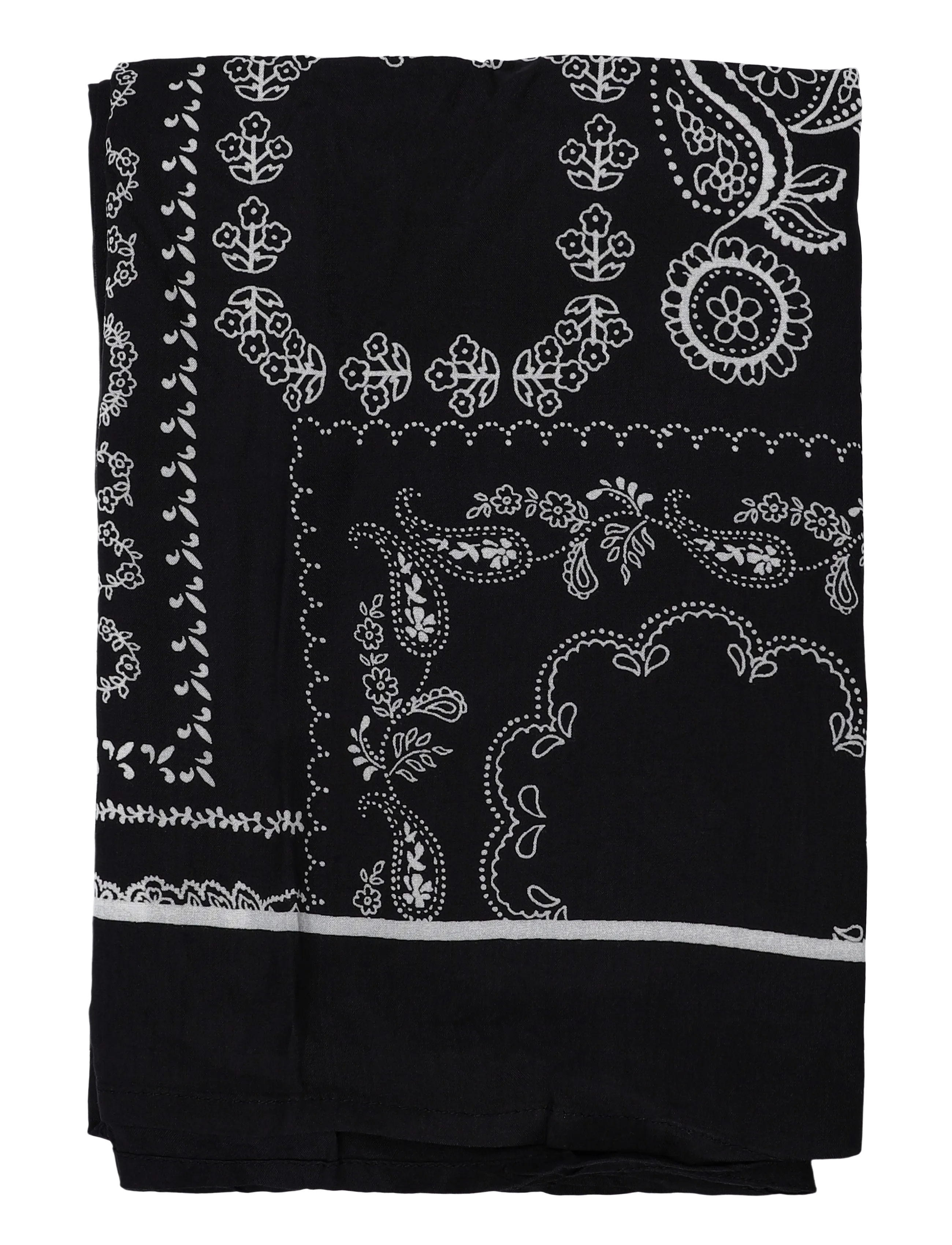 Kaffe - KAgardenia Scarf - lightweight scarves - black/turtledove scarf print - 1