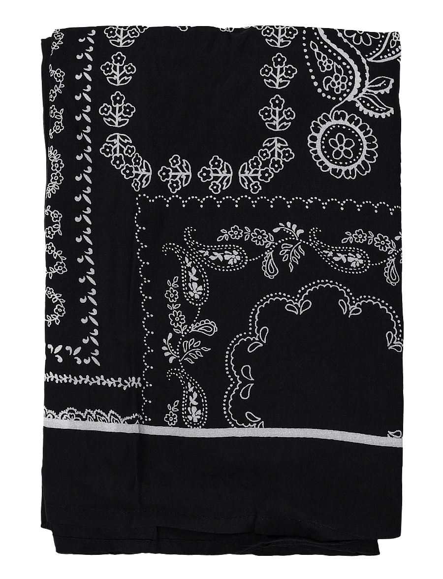 Kaffe - KAgardenia Scarf - lightweight scarves - black/turtledove scarf print - 1