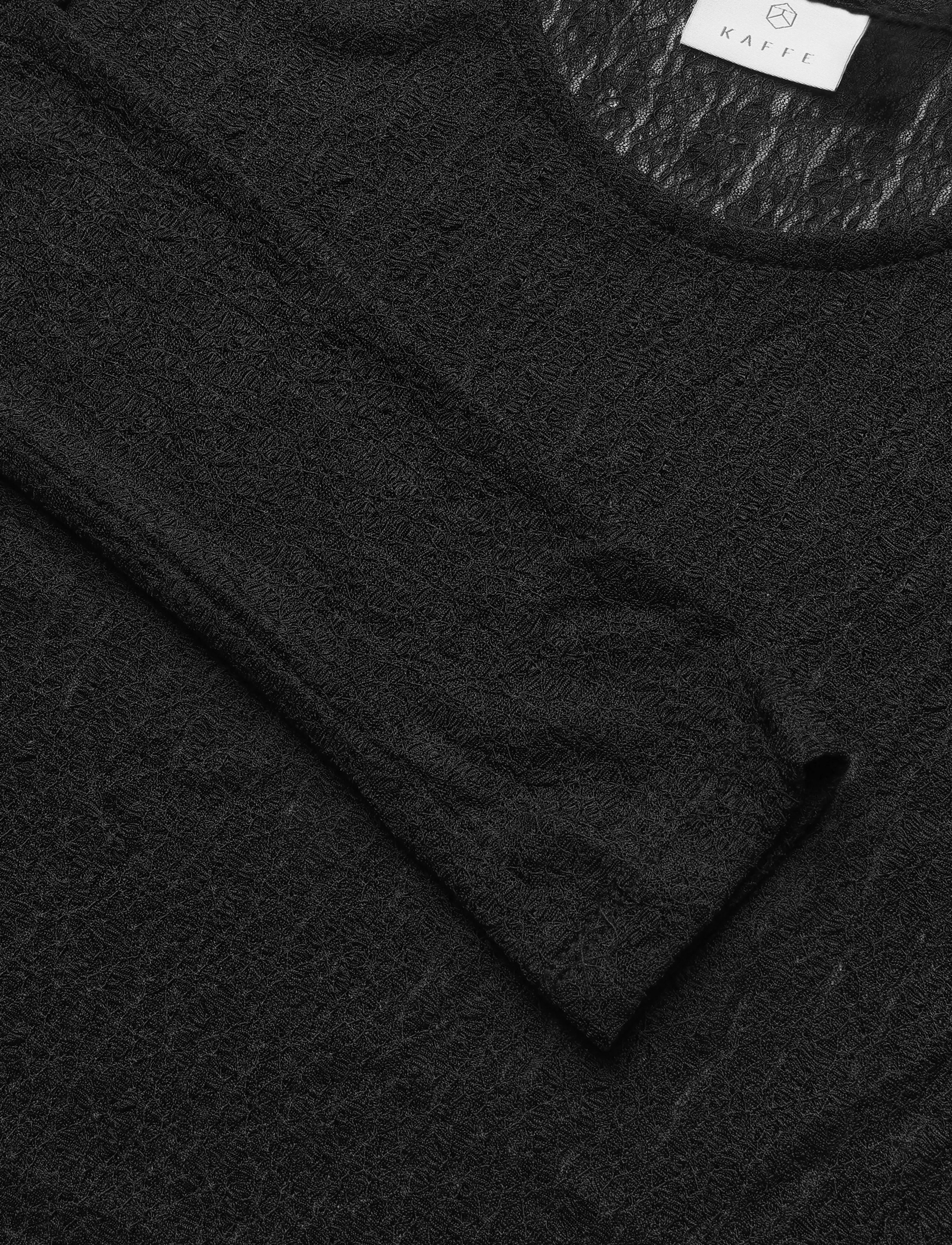 Kaffe - KAallison T-Shirt - langärmlige tops - black deep - 2