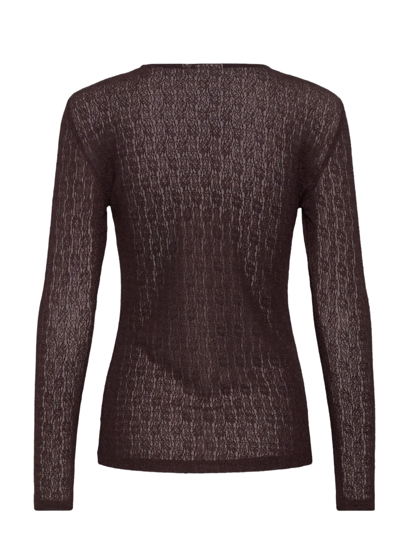 Kaffe - KAallison T-Shirt - langärmlige tops - fudge - 1