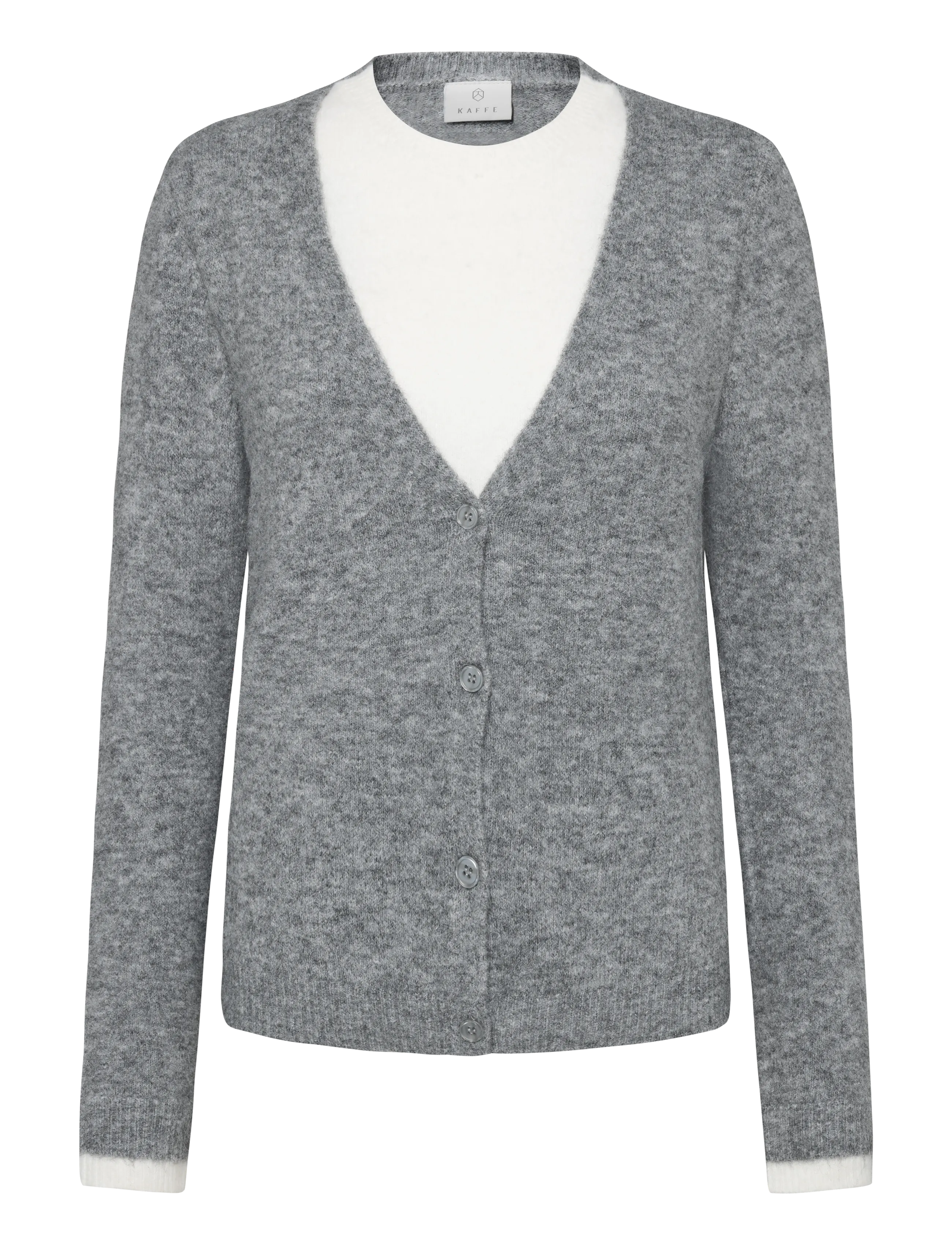 Kaffe KAkirini Pullover - Biroja apģērbi - GREY MELANGE / grey