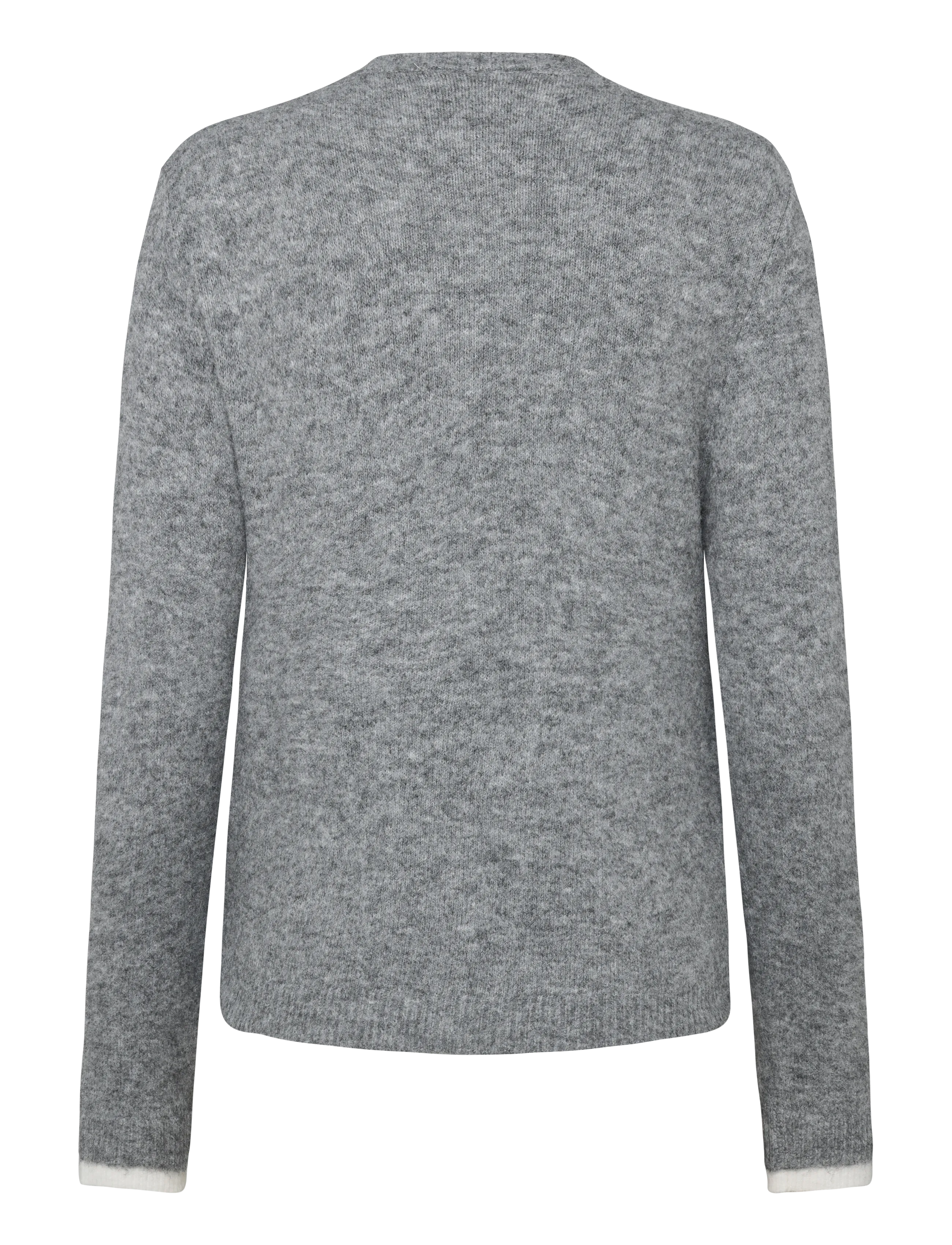 Kaffe - KAkirini Pullover - cardigans - grey melange - 2