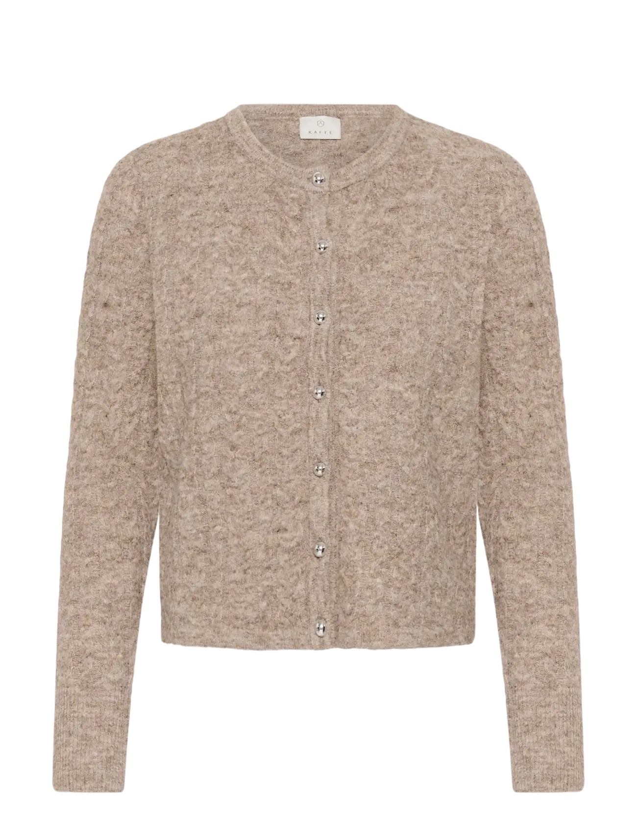 Kaffe KAmelanie Cardigan - Kaffe - BEIGE MELANGE / beige