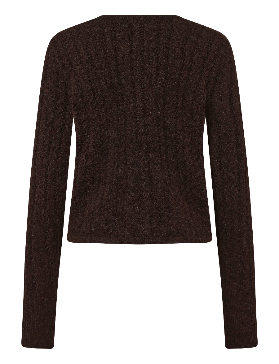 Kaffe - KAmelanie Cardigan - strickjacken - coffee bean melange - 1