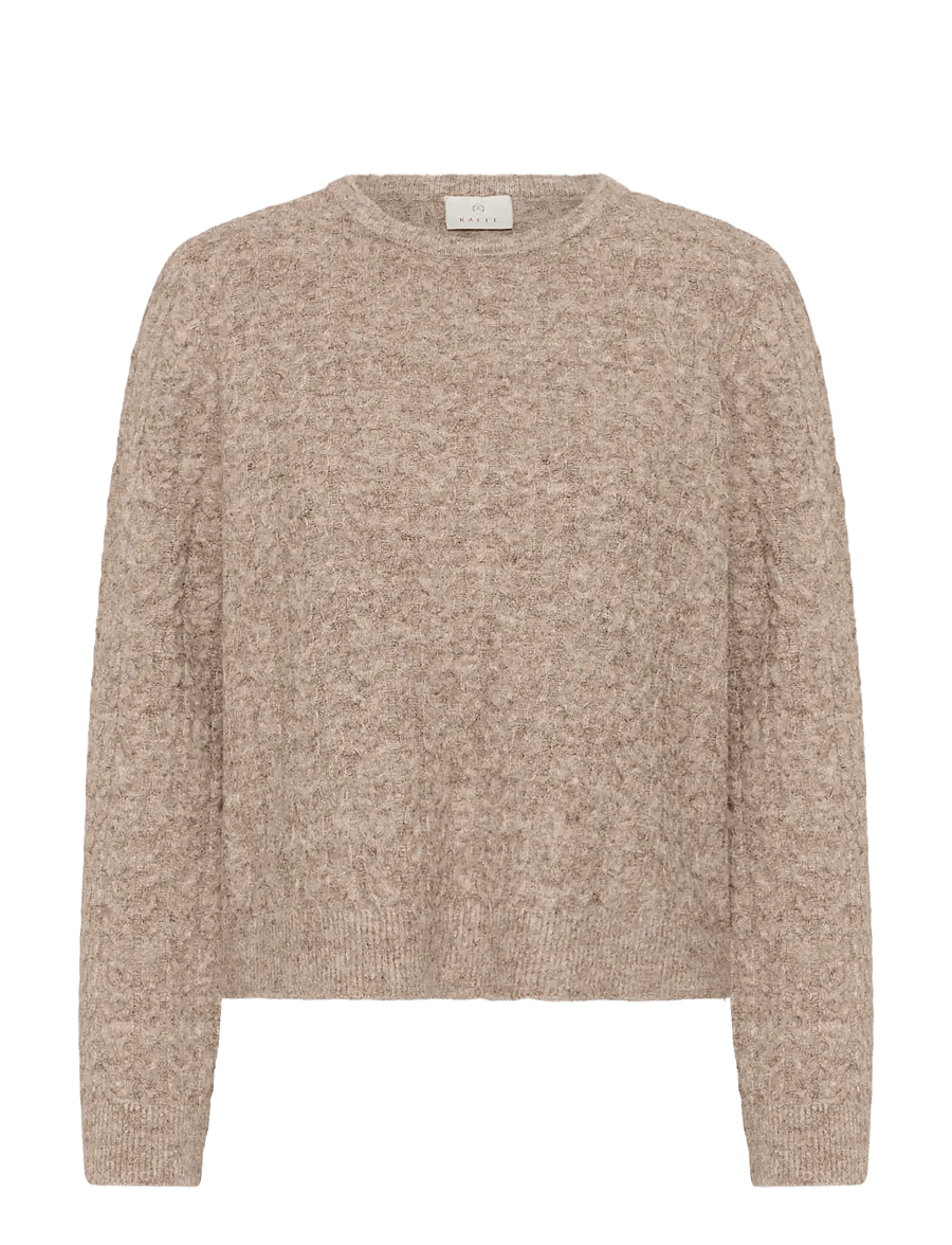 Kaffe - KAmelanie Pullover - pullover - beige melange - 0