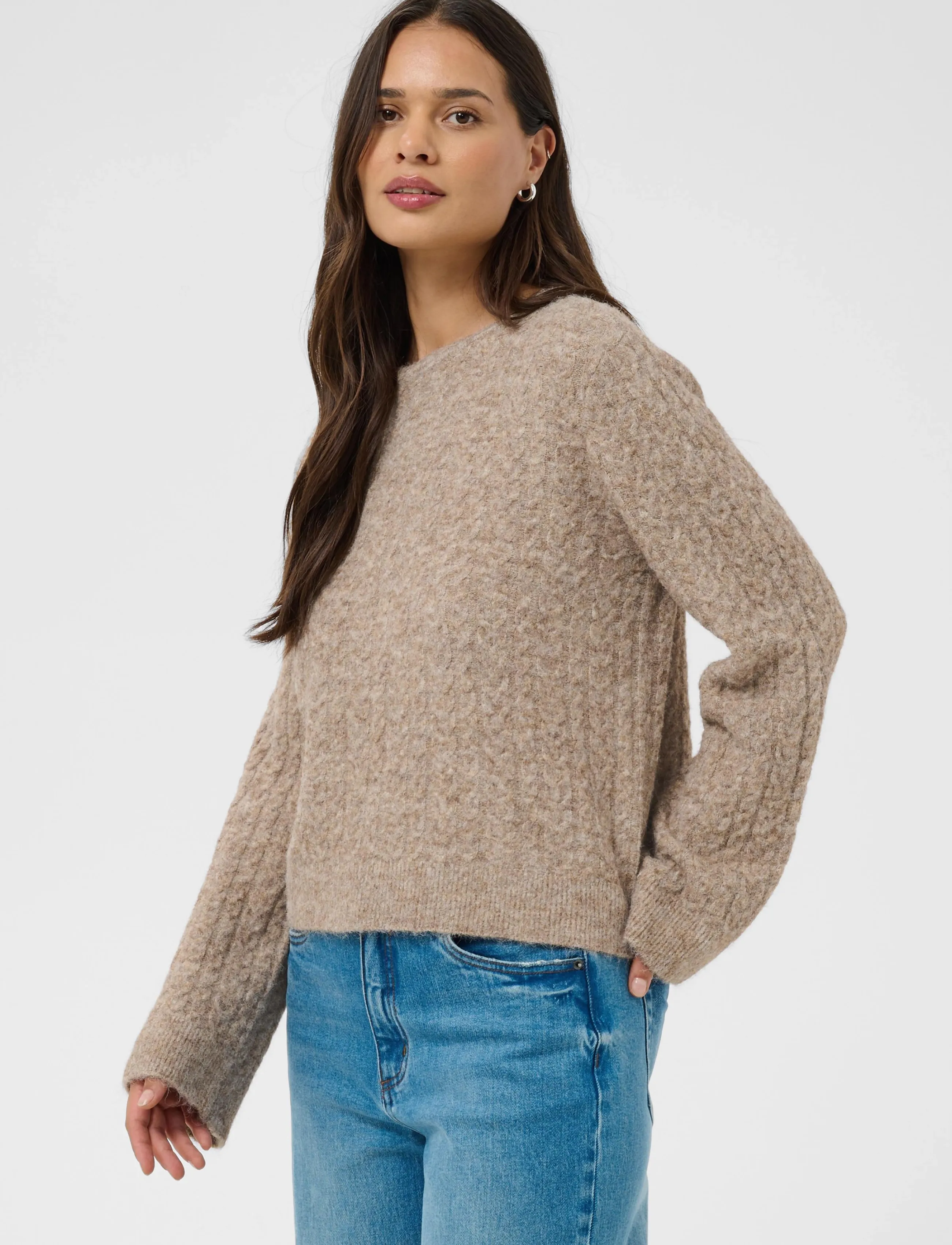 Kaffe - KAmelanie Pullover - beige melange - 2