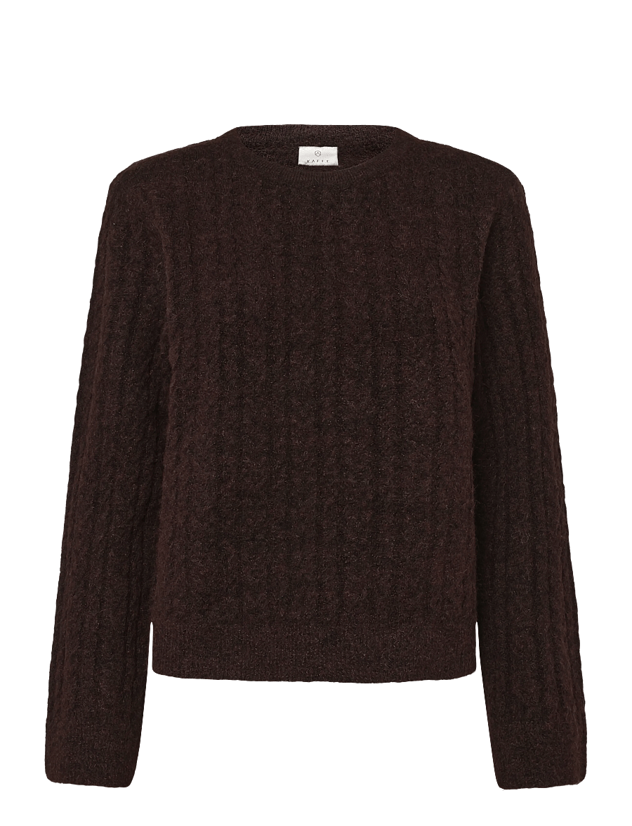 Kaffe - KAmelanie Pullover - pullover - coffee bean melange - 0