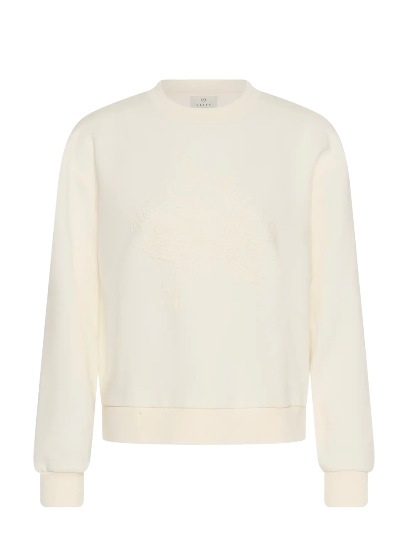 Kaffe KAdeliva Sweatshirt - Kaffe - WHISPER WHITE / cream