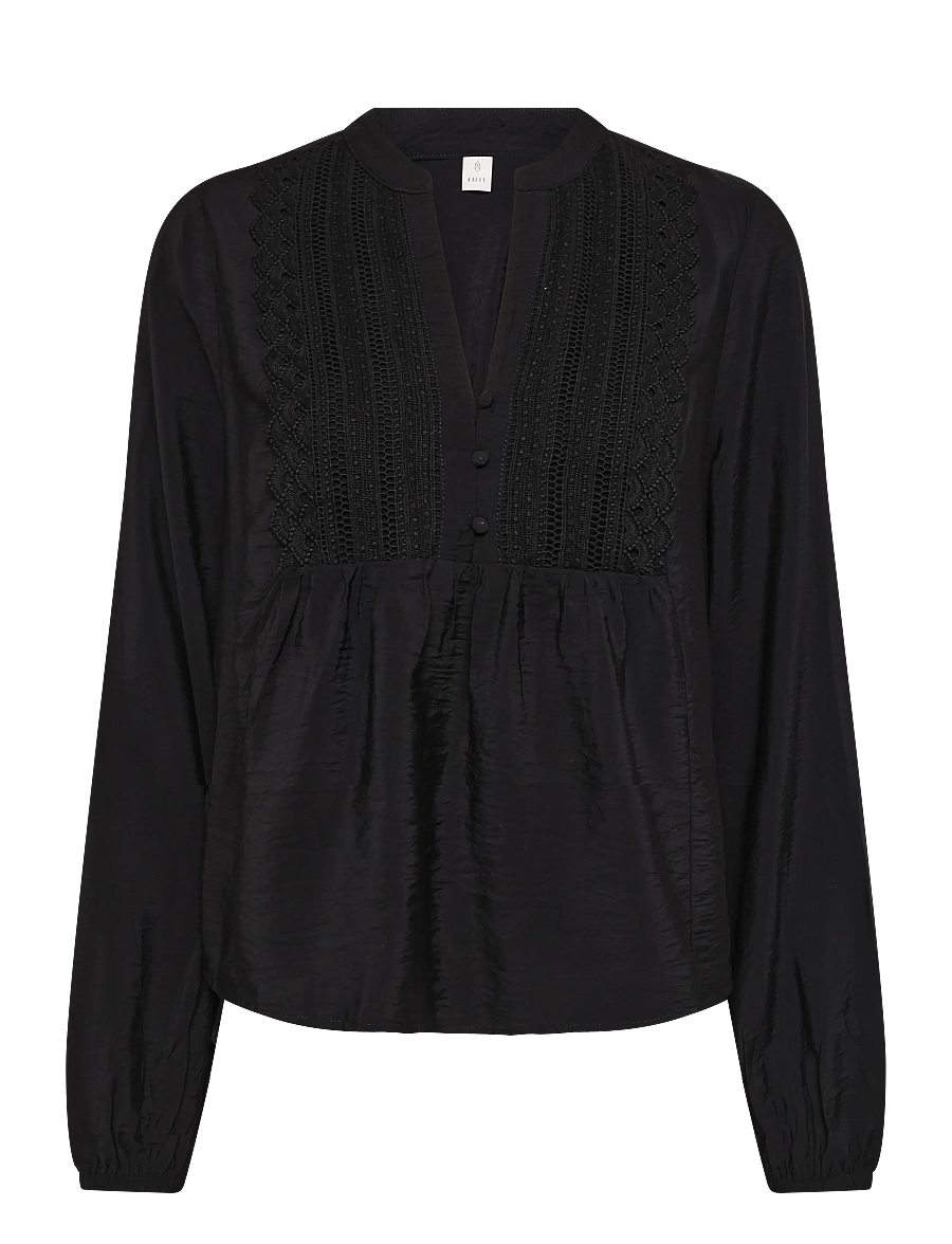 Kaffe - KAgalina Blouse - pikkade varrukatega pluusid - black deep - 0