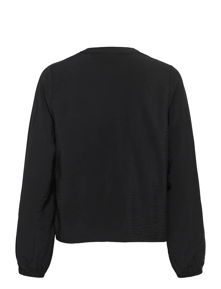 Kaffe - KAgalina Blouse - långärmade blusar - black deep - 1
