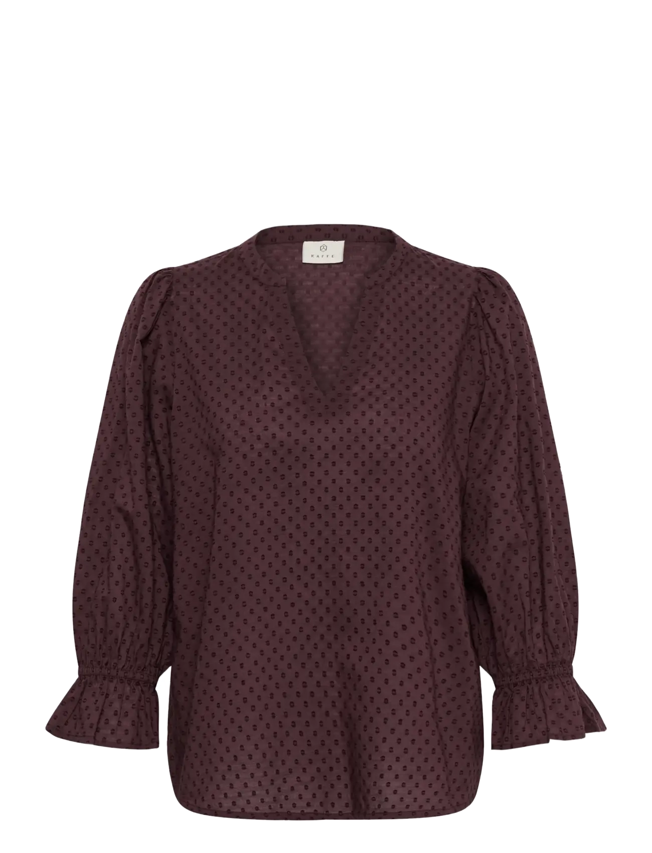 Kaffe KAjordis Blouse - Kaffe - FUDGE / burgundy