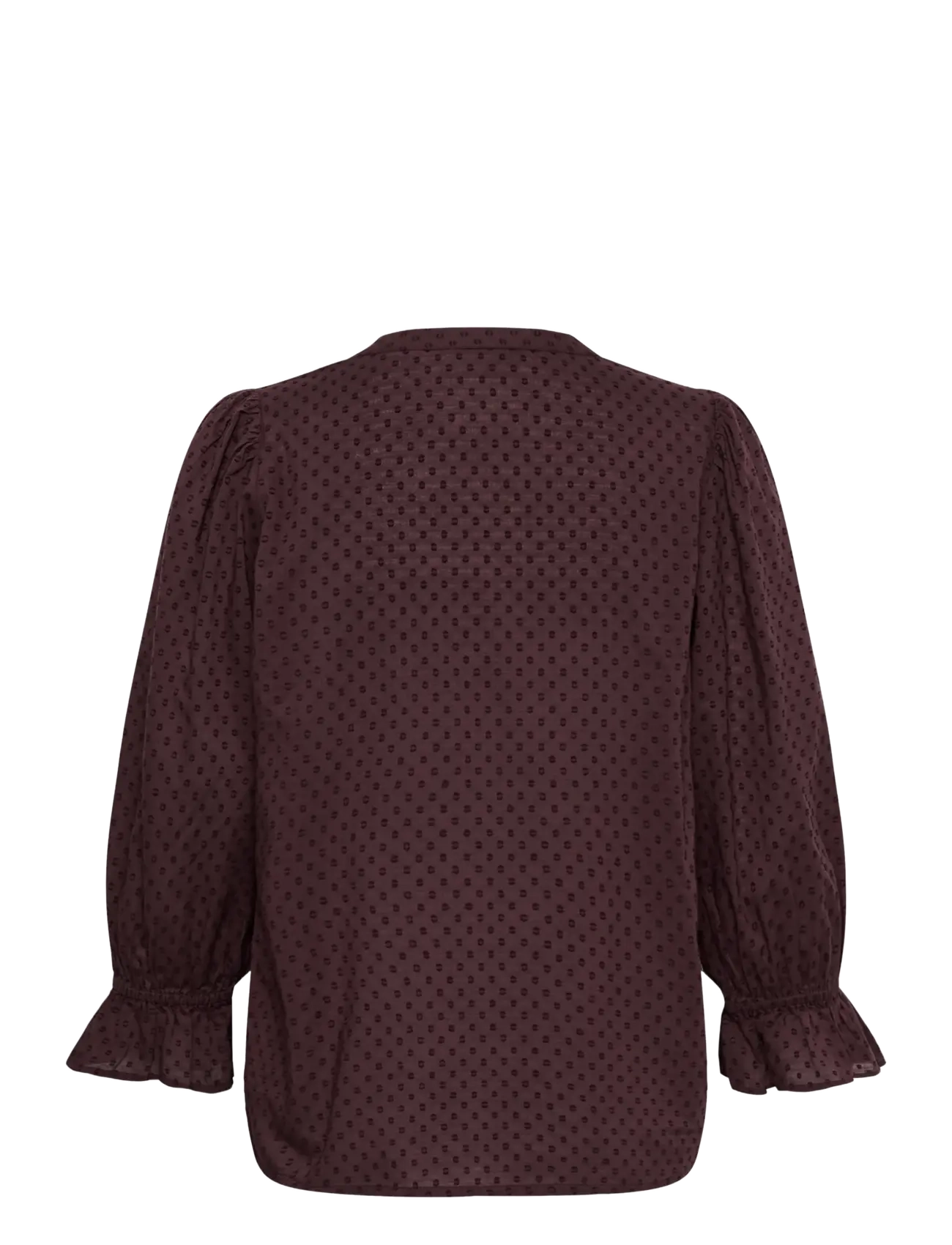 Kaffe - KAjordis Blouse - langärmelige blusen - fudge - 1