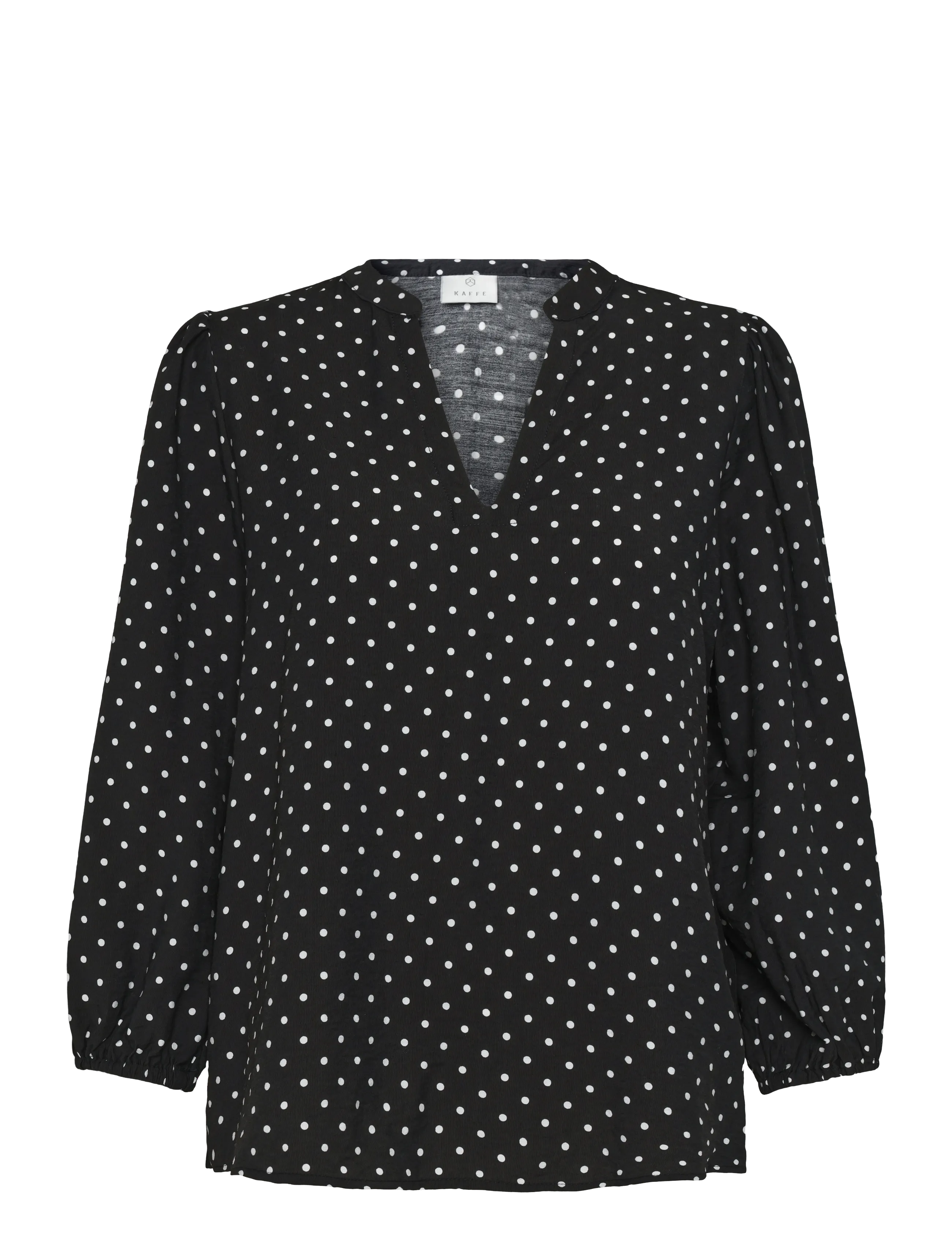 Kaffe KAsirena Blouse - Kläder - BLACK W. WHITE DOT / black