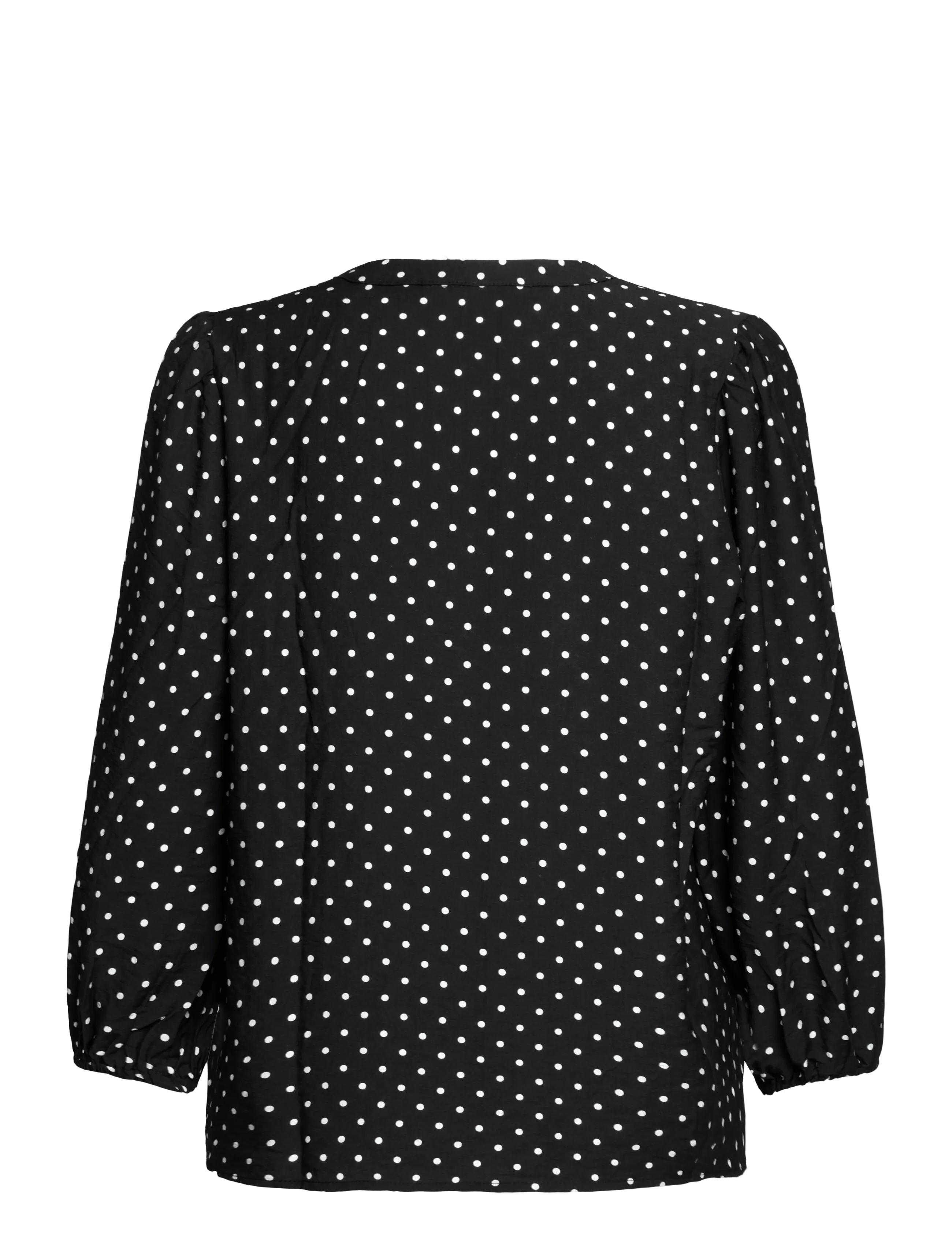 Kaffe - KAsirena Blouse - langärmelige blusen - black w. white dot - 1