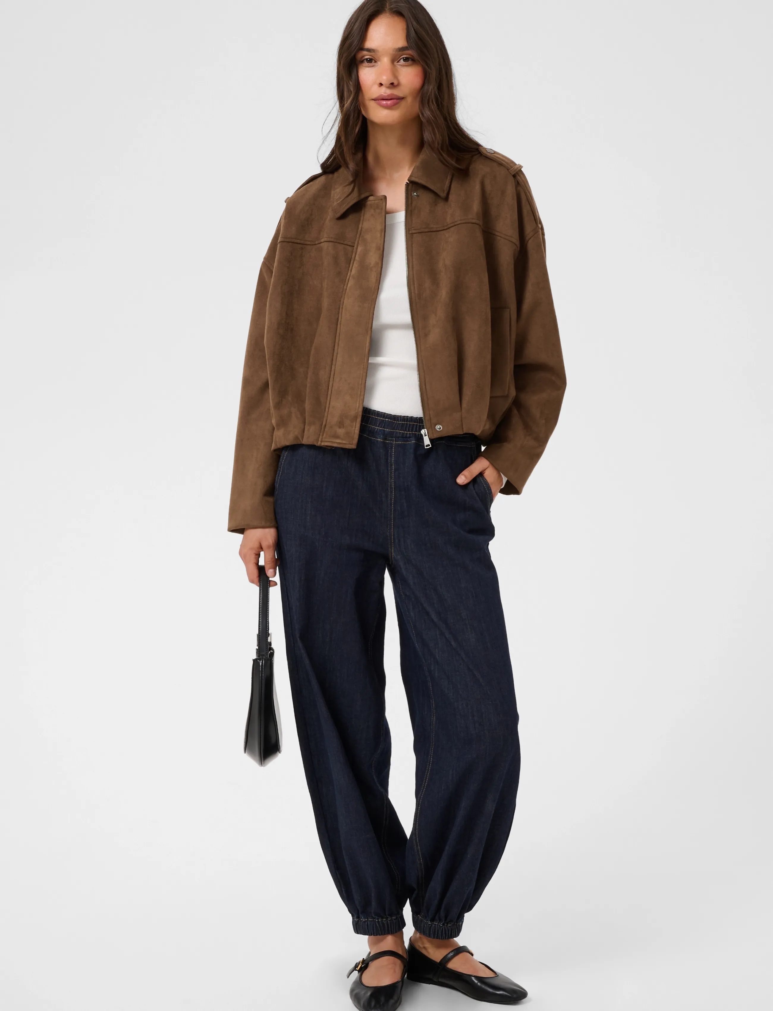 Kaffe - KAgalilea suedette Jacket - leichte jacken - carafe - 3