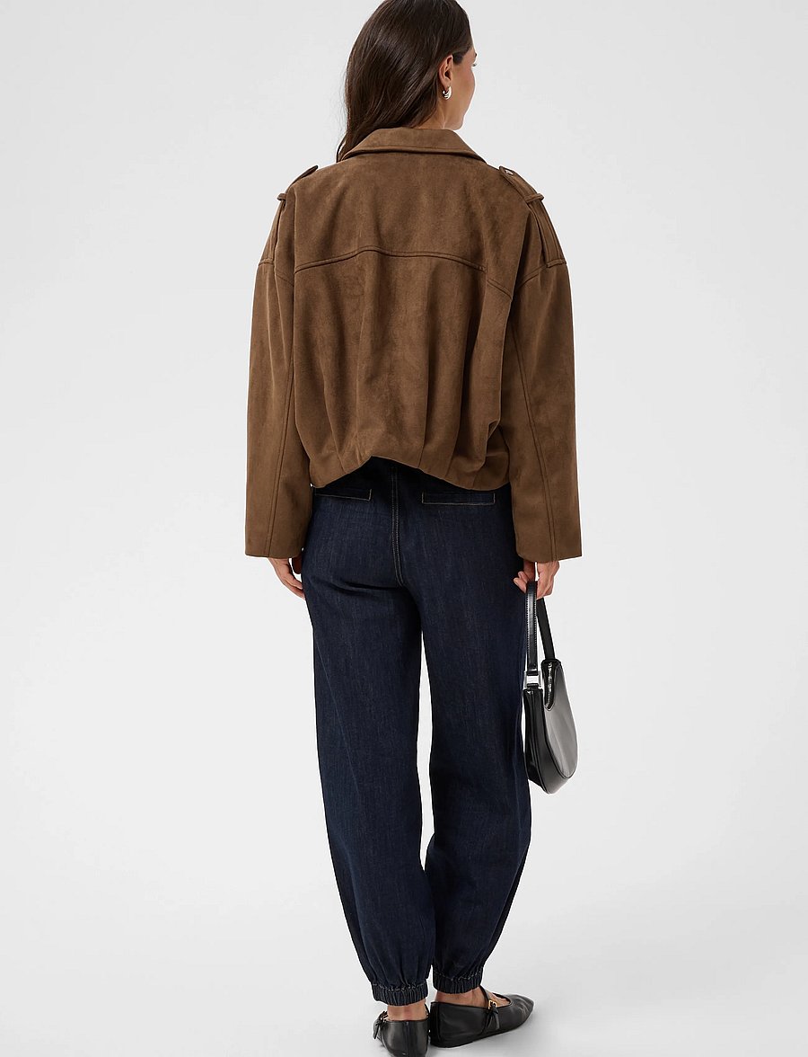 Kaffe - KAgalilea suedette Jacket - leichte jacken - carafe - 4
