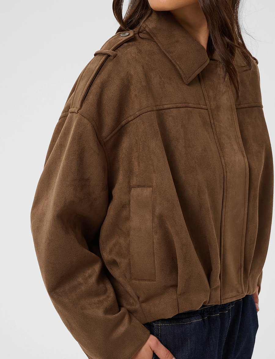 Kaffe - KAgalilea suedette Jacket - leichte jacken - carafe - 5