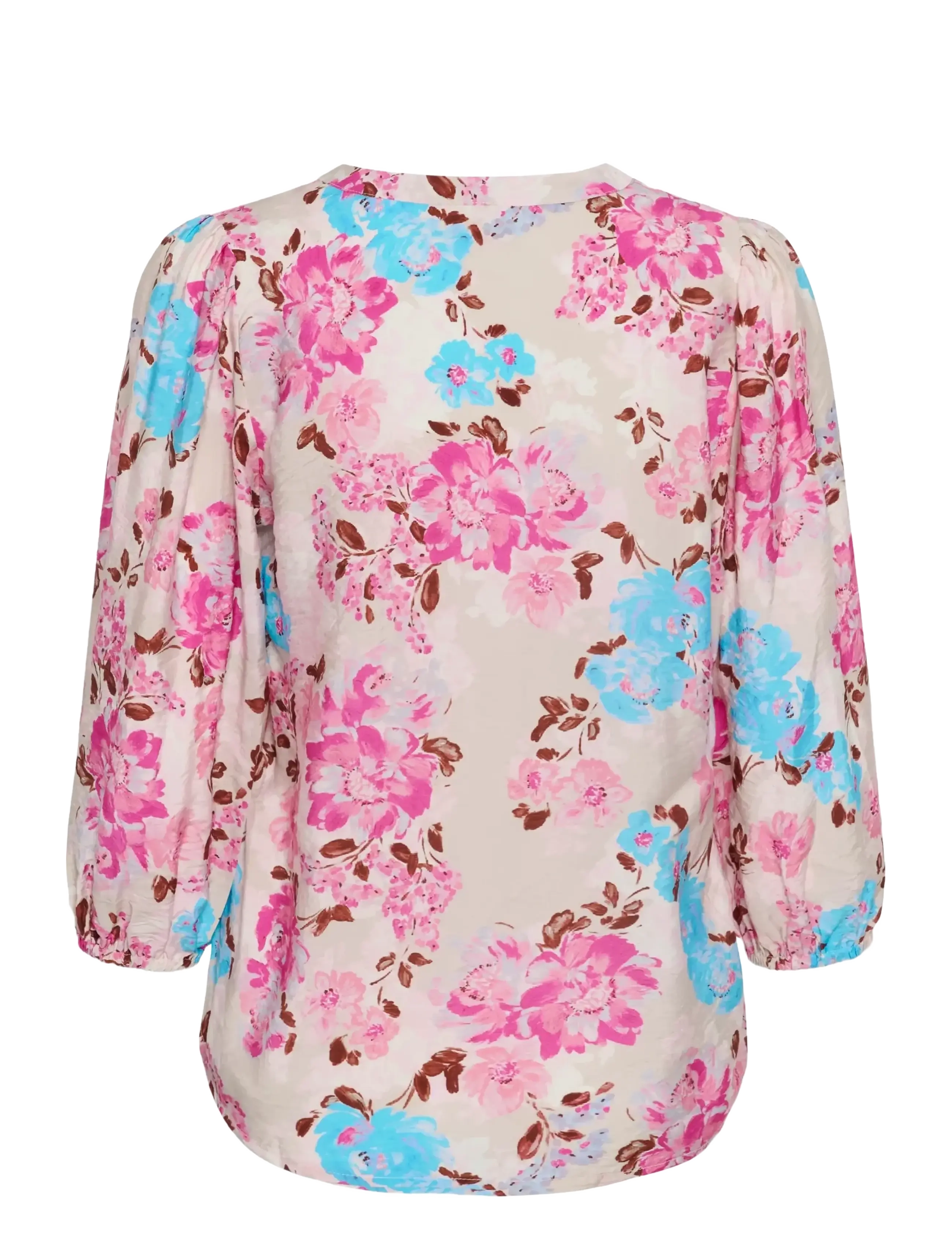 Kaffe - KAhaisley O-neck Blouse - langärmelige blusen - multi color flower - 2