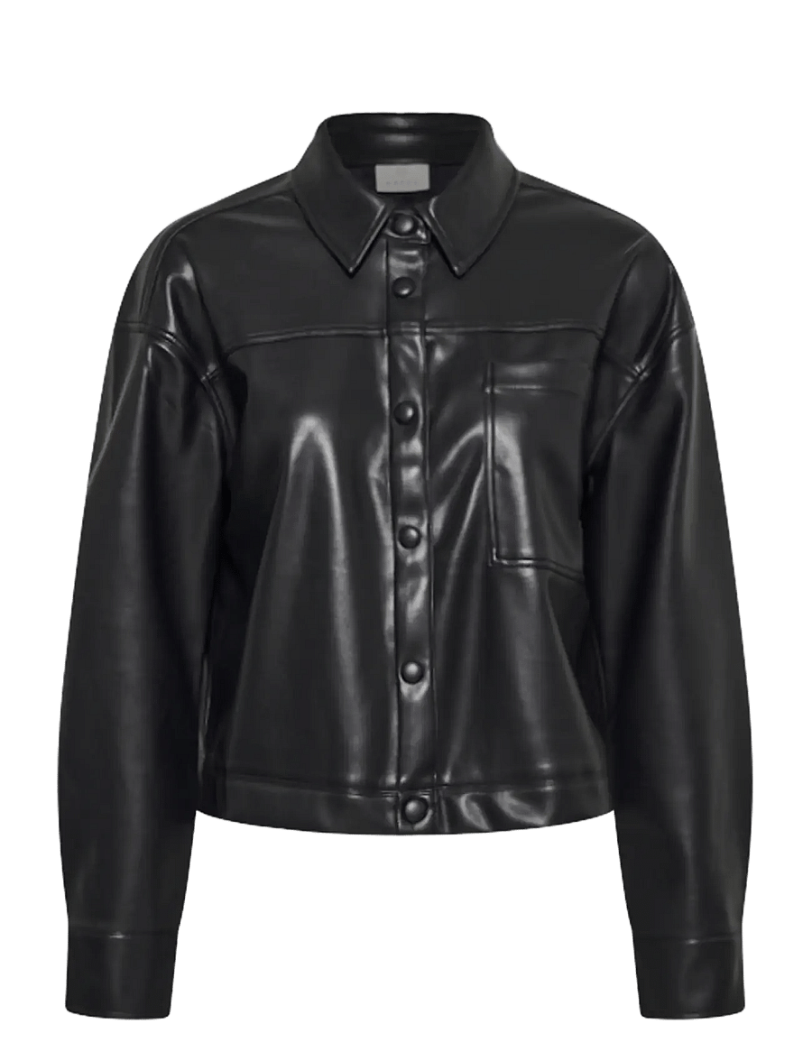 Kaffe - KAarense Shirt - langärmlige hemden - black deep - 0