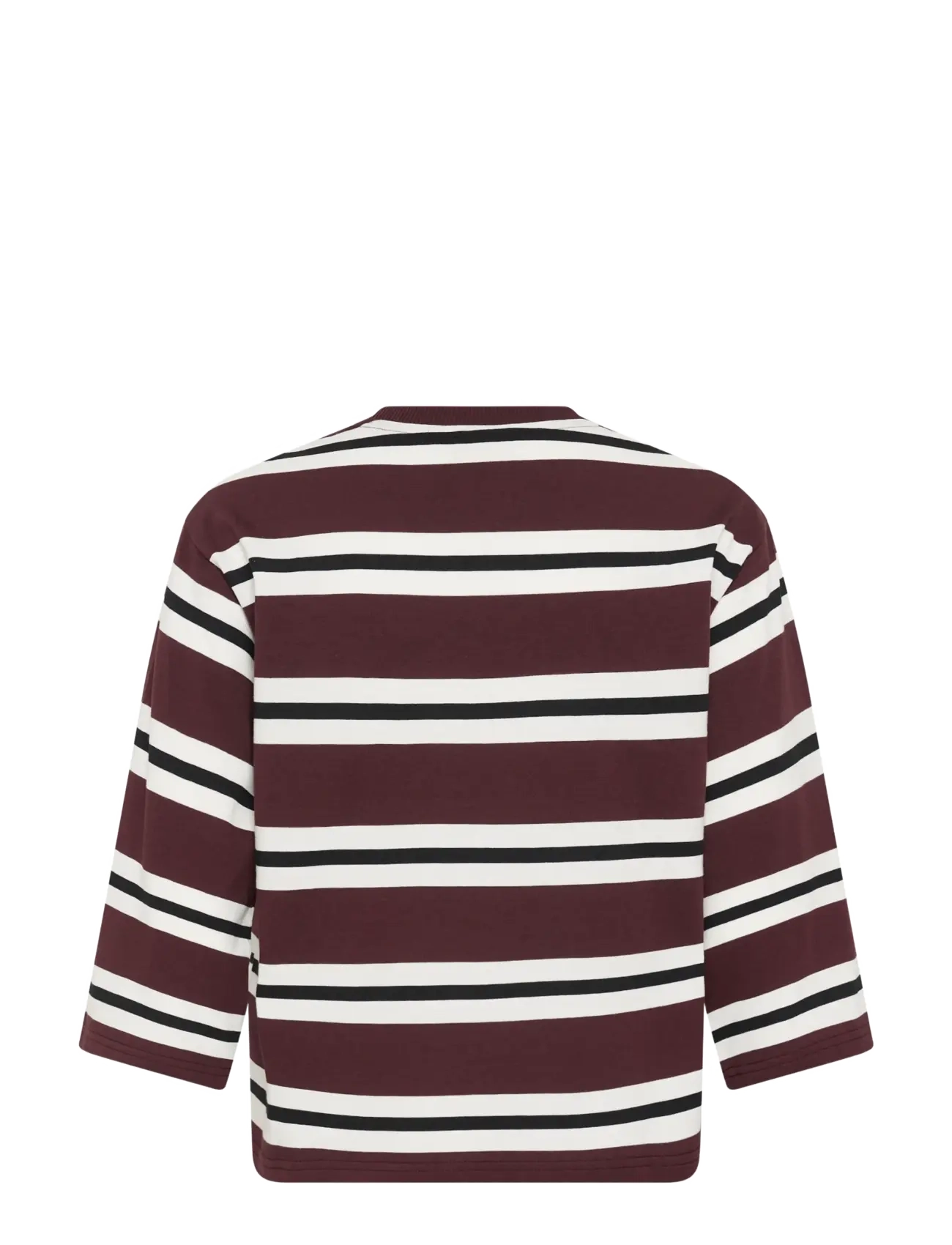 Kaffe - KAwinny T-Shirt - langärmlige tops - fudge/chalk/black deep - 1