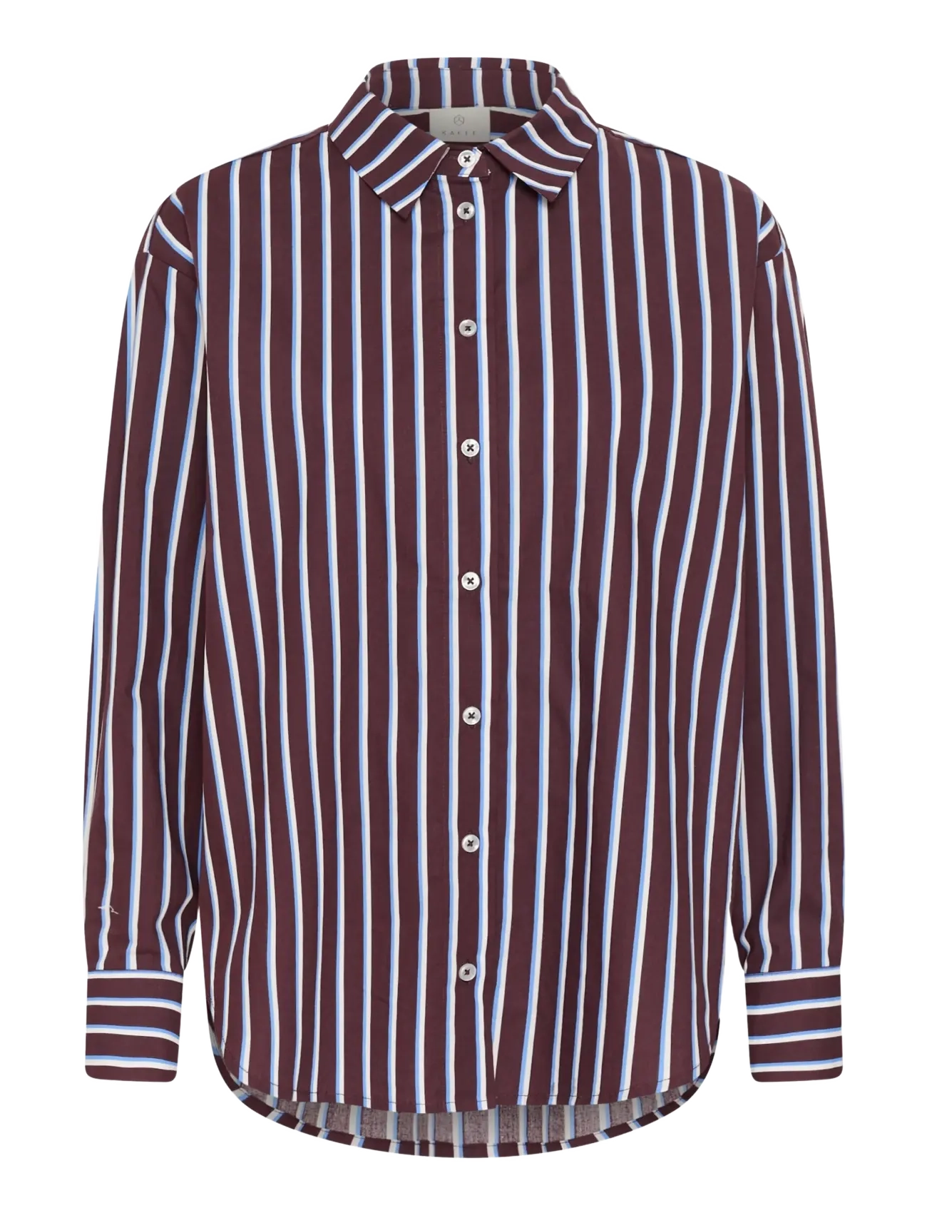Kaffe KAgavina Shirt - Kaffe - FUDGE/CHALK/PROVANCE / burgundy
