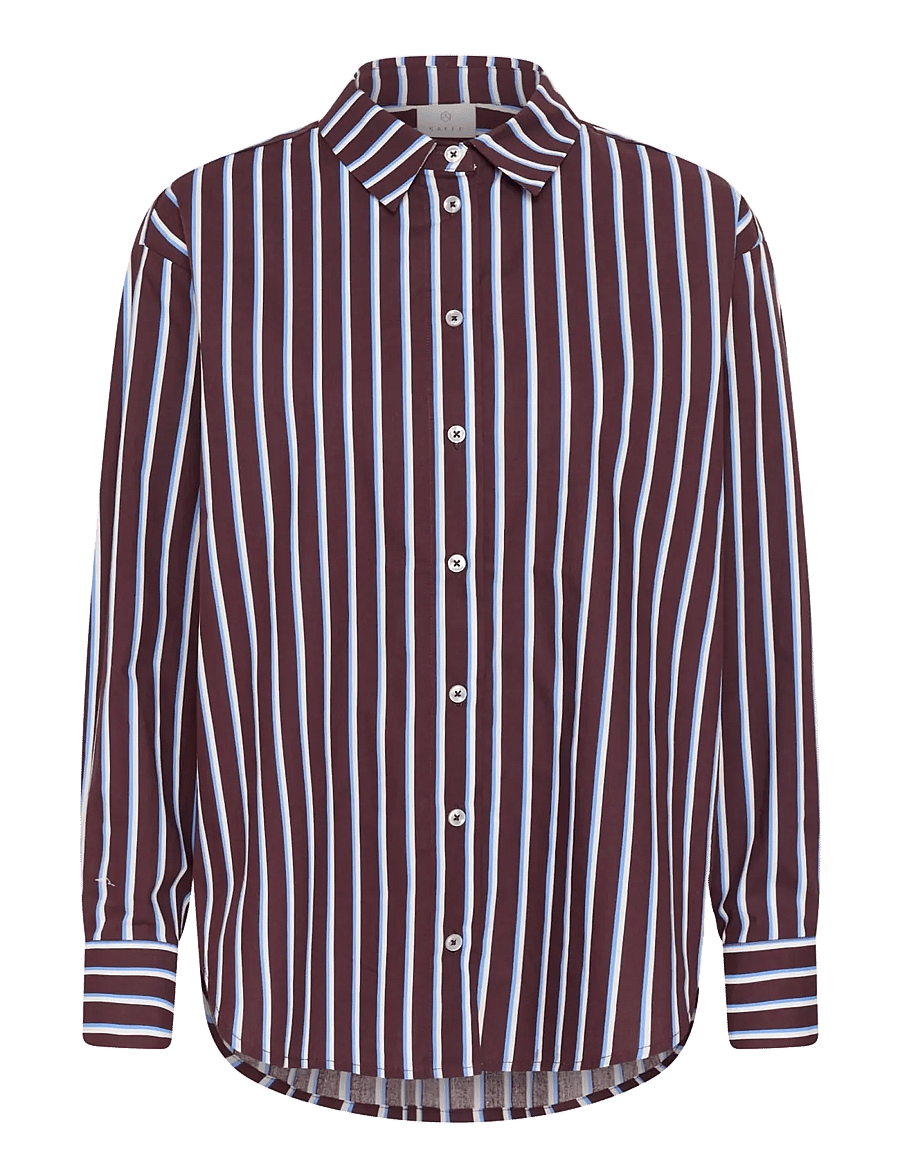 Kaffe - KAgavina Shirt - langärmlige hemden - fudge/chalk/provance - 0