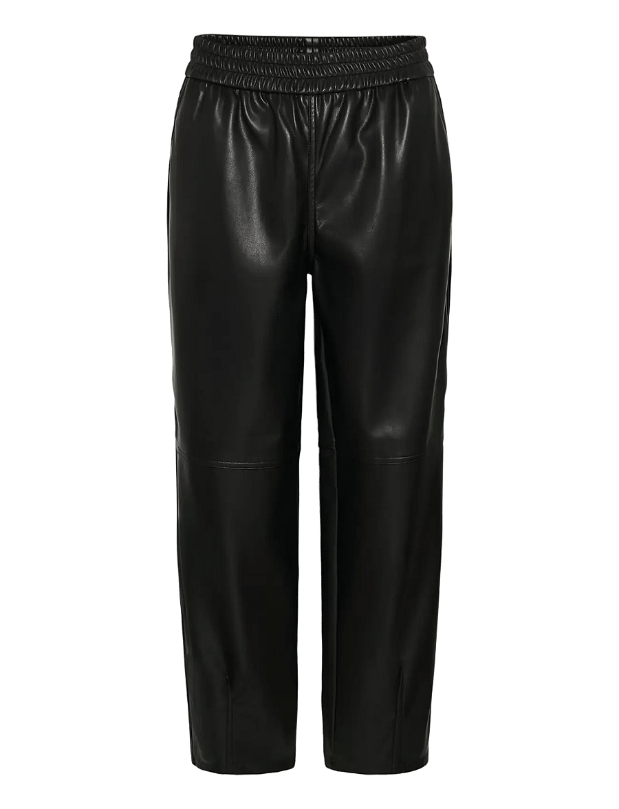Kaffe - KAarense Barrel Pants - hosen mit geradem bein - black deep - 0