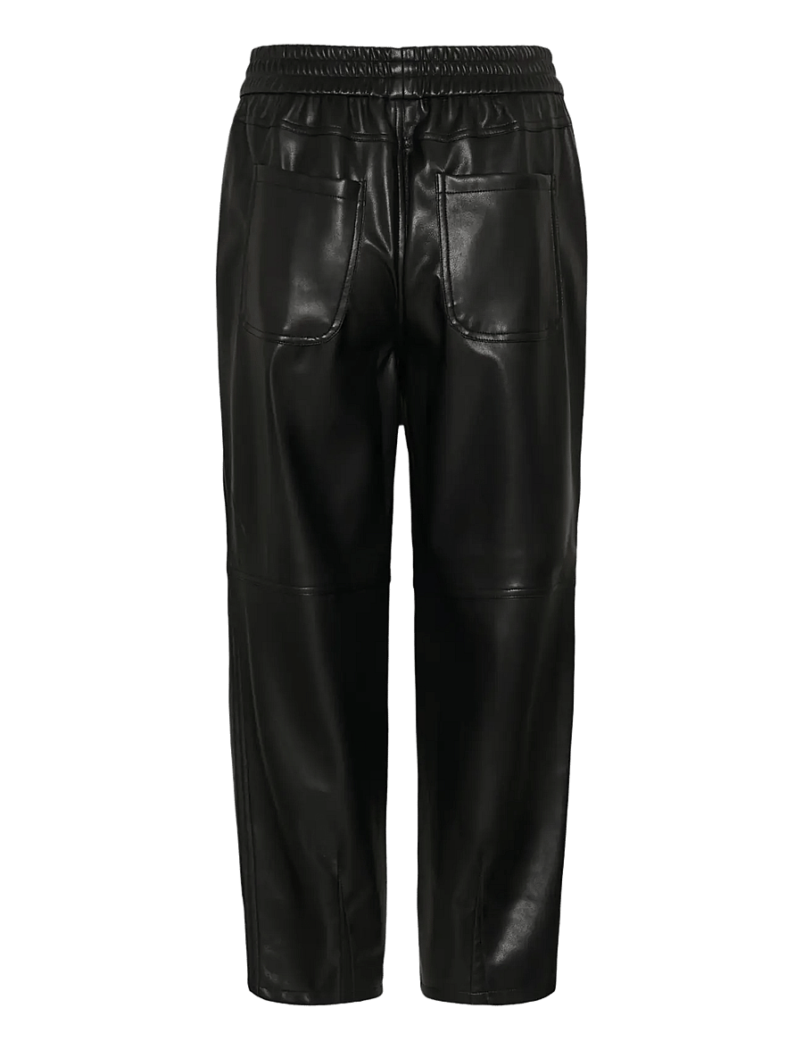 Kaffe - KAarense Barrel Pants - hosen mit geradem bein - black deep - 1