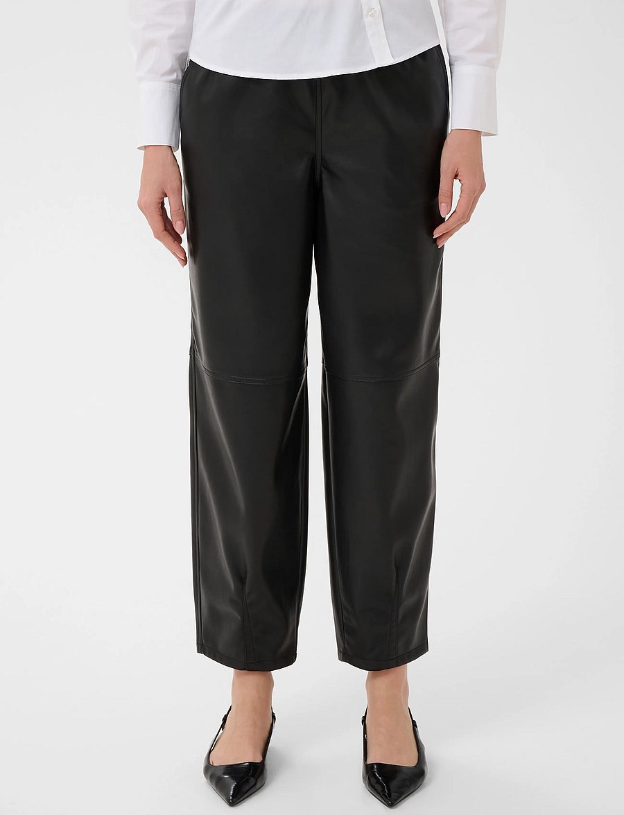 Kaffe - KAarense Barrel Pants - hosen mit geradem bein - black deep - 2