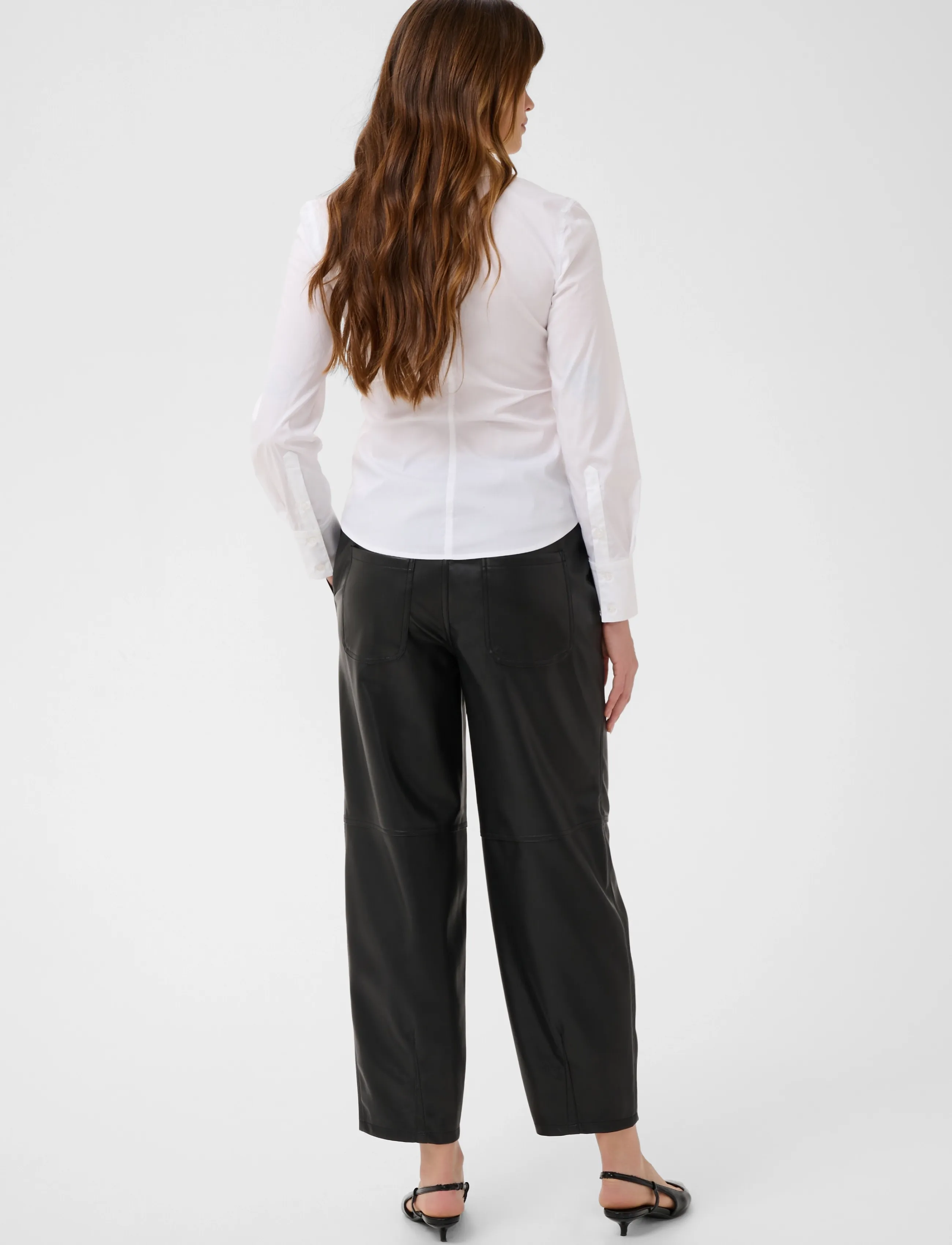 Kaffe - KAarense Barrel Pants - hosen mit geradem bein - black deep - 4