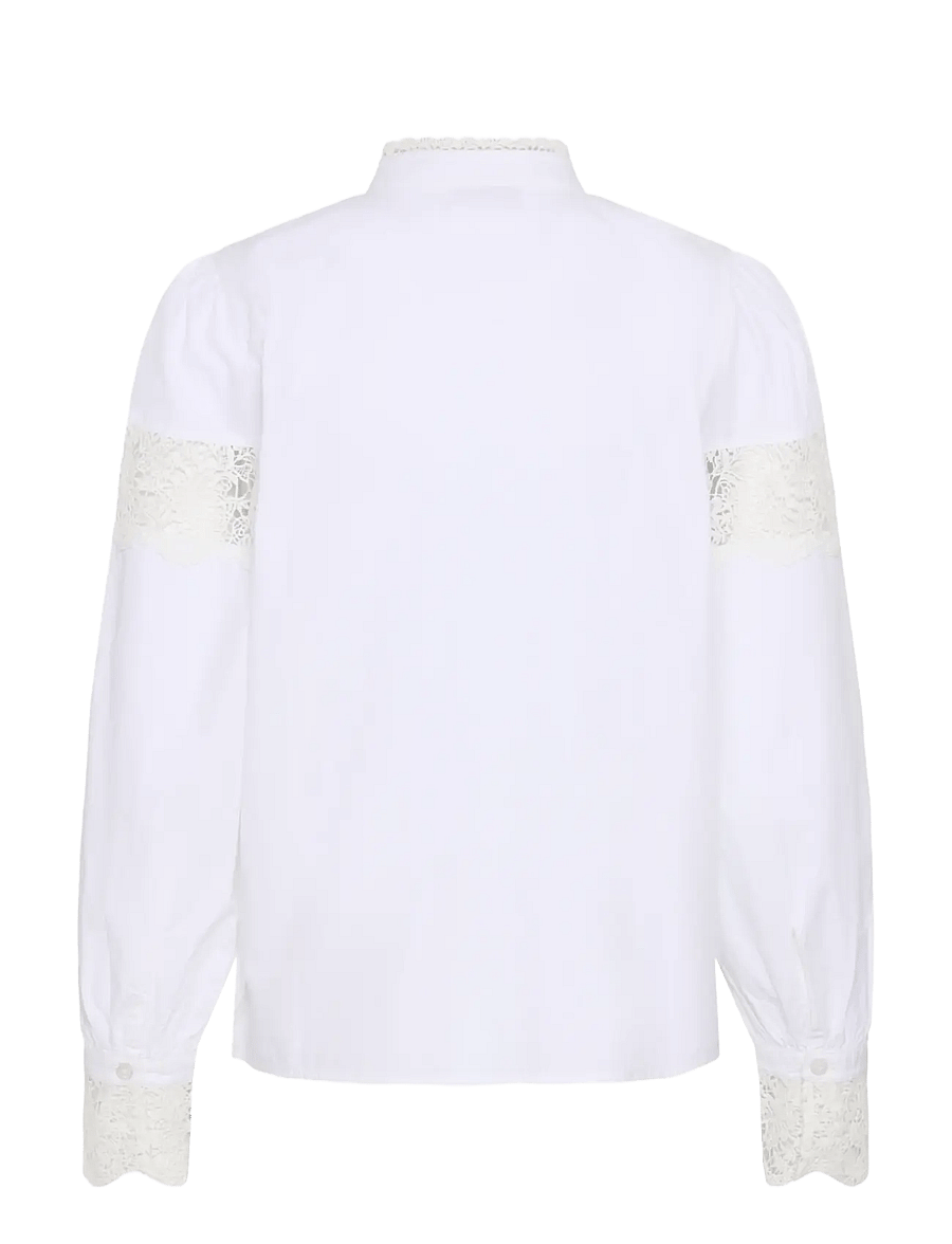 Kaffe - KAglarissa Shirt - long-sleeved shirts - chalk - 1