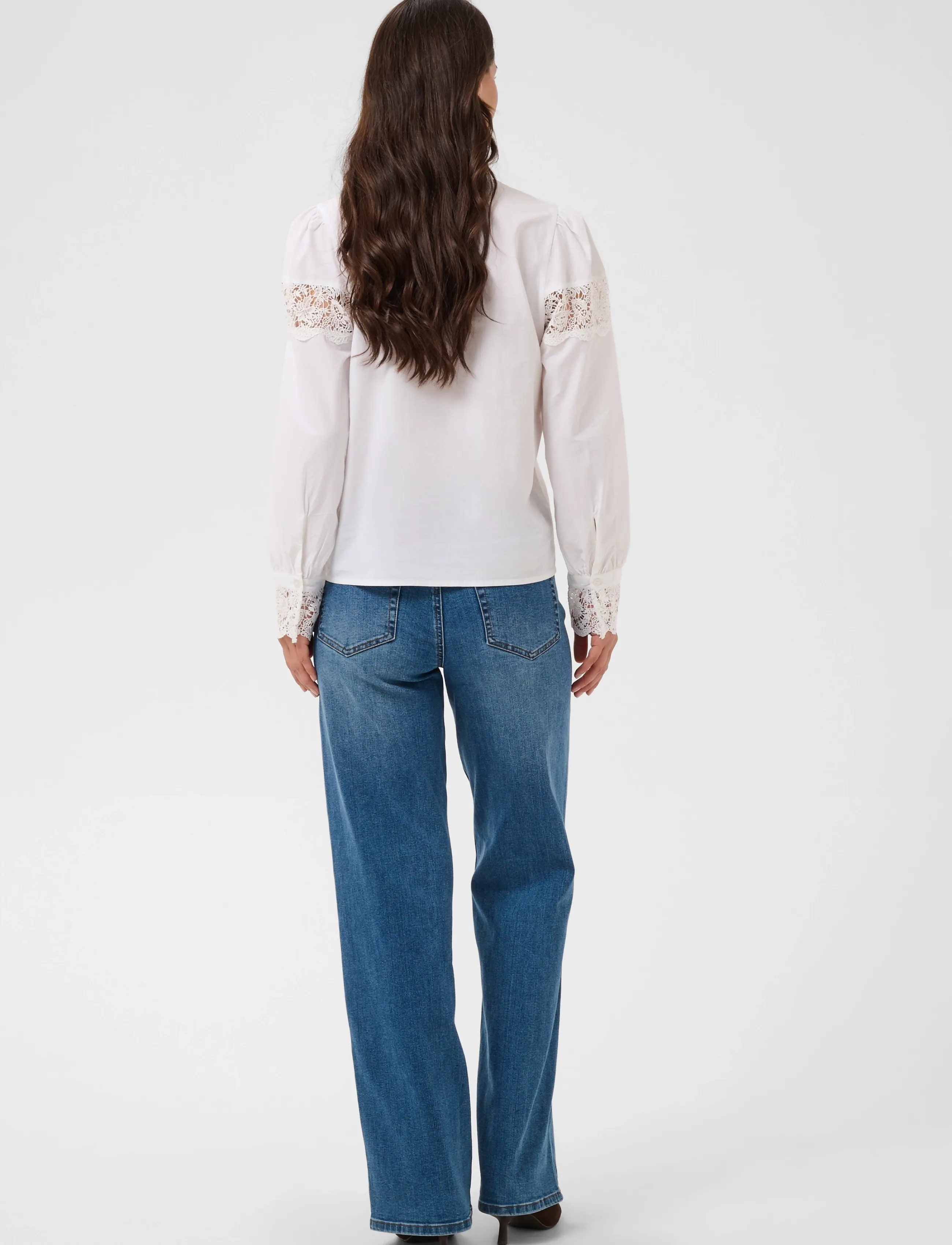Kaffe - KAglarissa Shirt - langärmlige hemden - chalk - 4