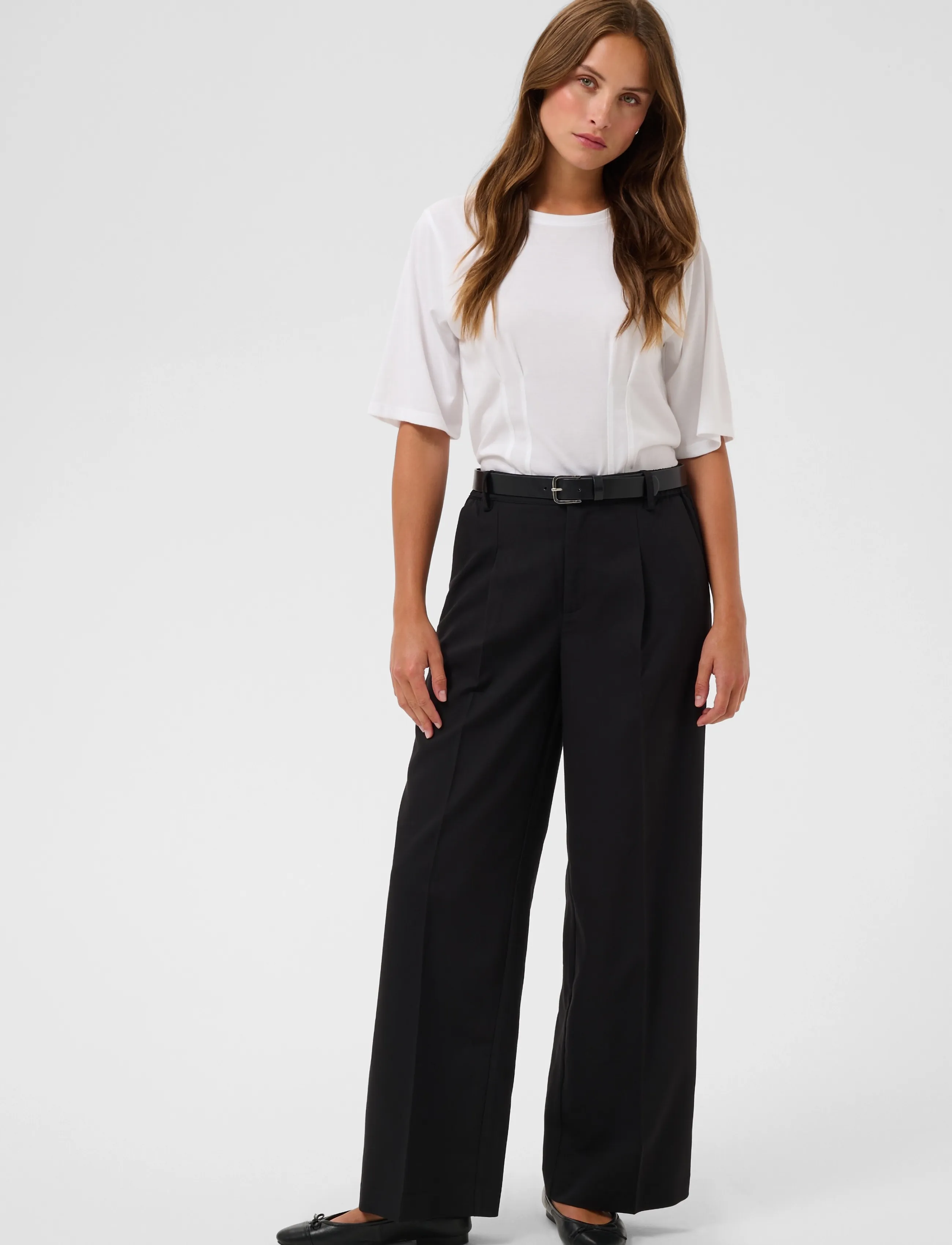 Kaffe - KAsakura Wide Pant - tailored trousers - black deep - 3
