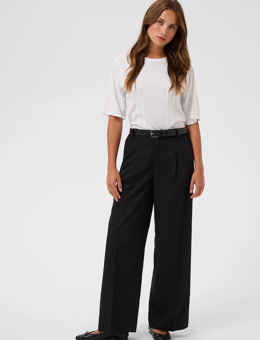 Kaffe - KAsakura Wide Pant - tailored trousers - black deep - 3