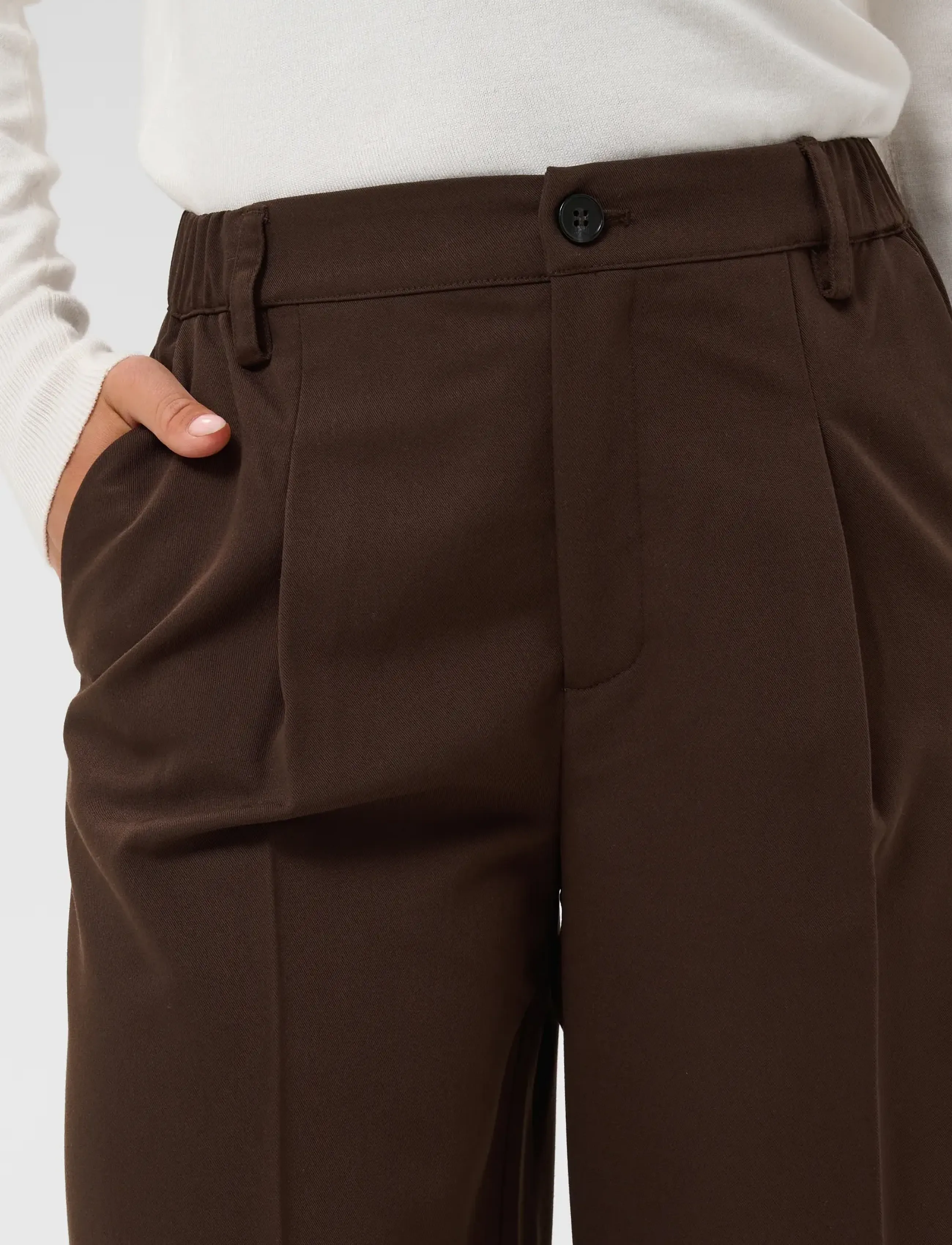 Kaffe - KAsakura Wide Pant - pidulikud püksid - coffee bean - 5
