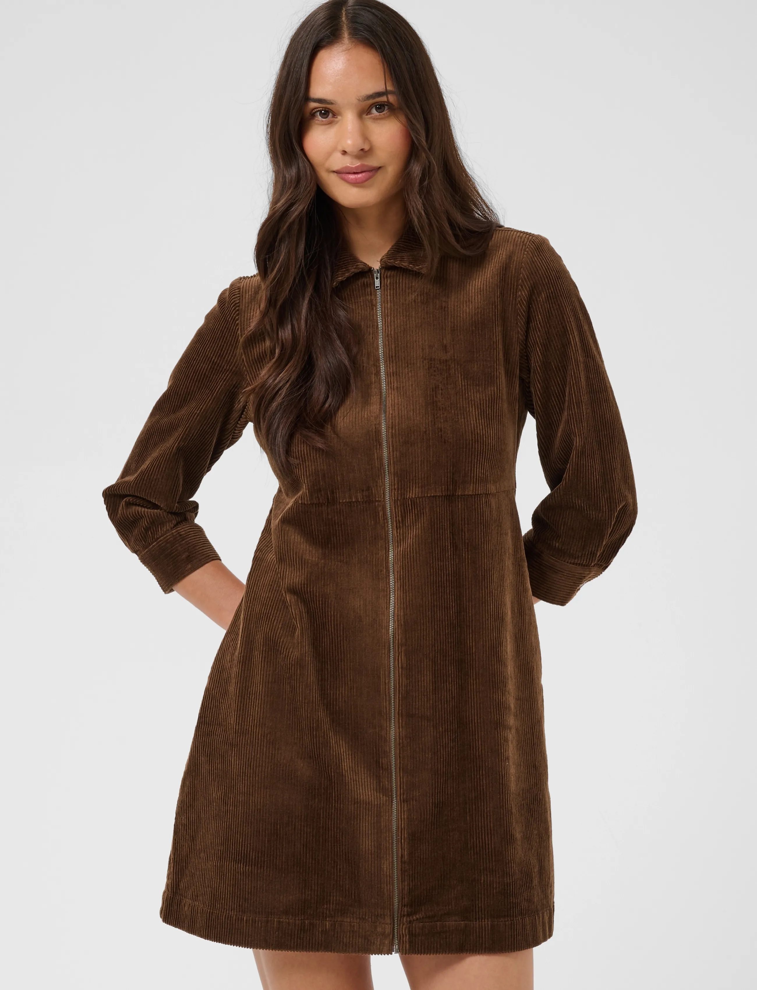 Kaffe - KAsella Corduroy Dress - kurze kleider - carafe - 2