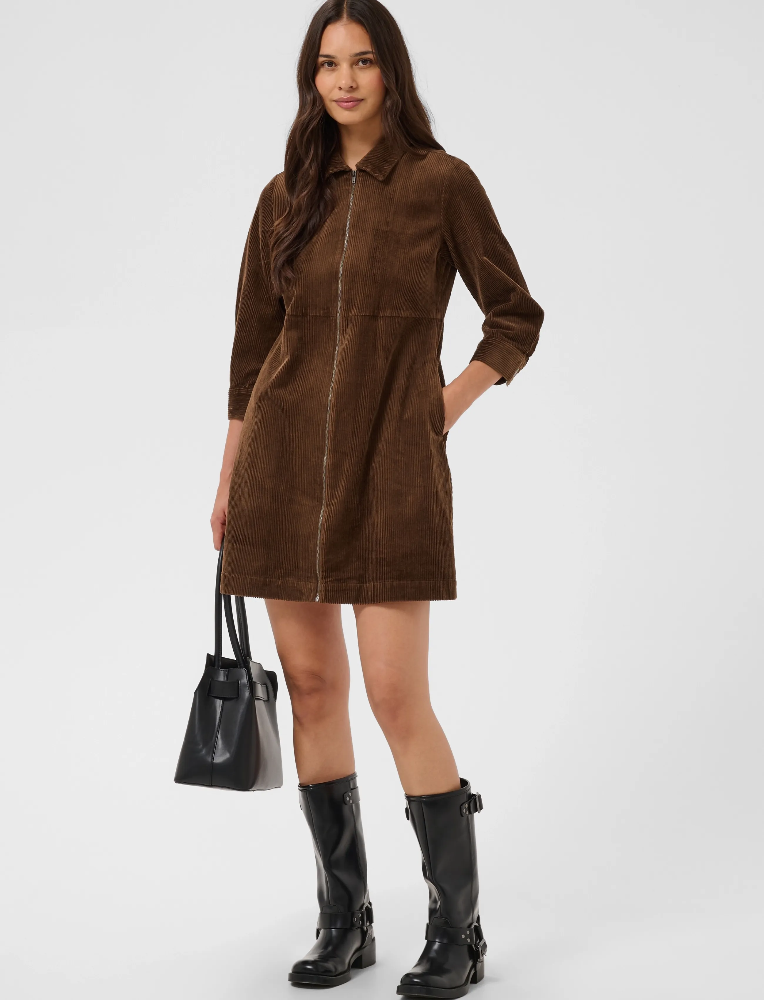 Kaffe - KAsella Corduroy Dress - kurze kleider - carafe - 3