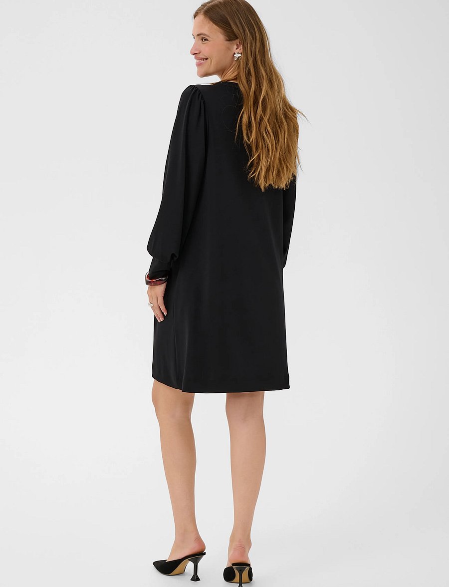 Kaffe - KAannie Dress - midi kjoler - black deep - 4
