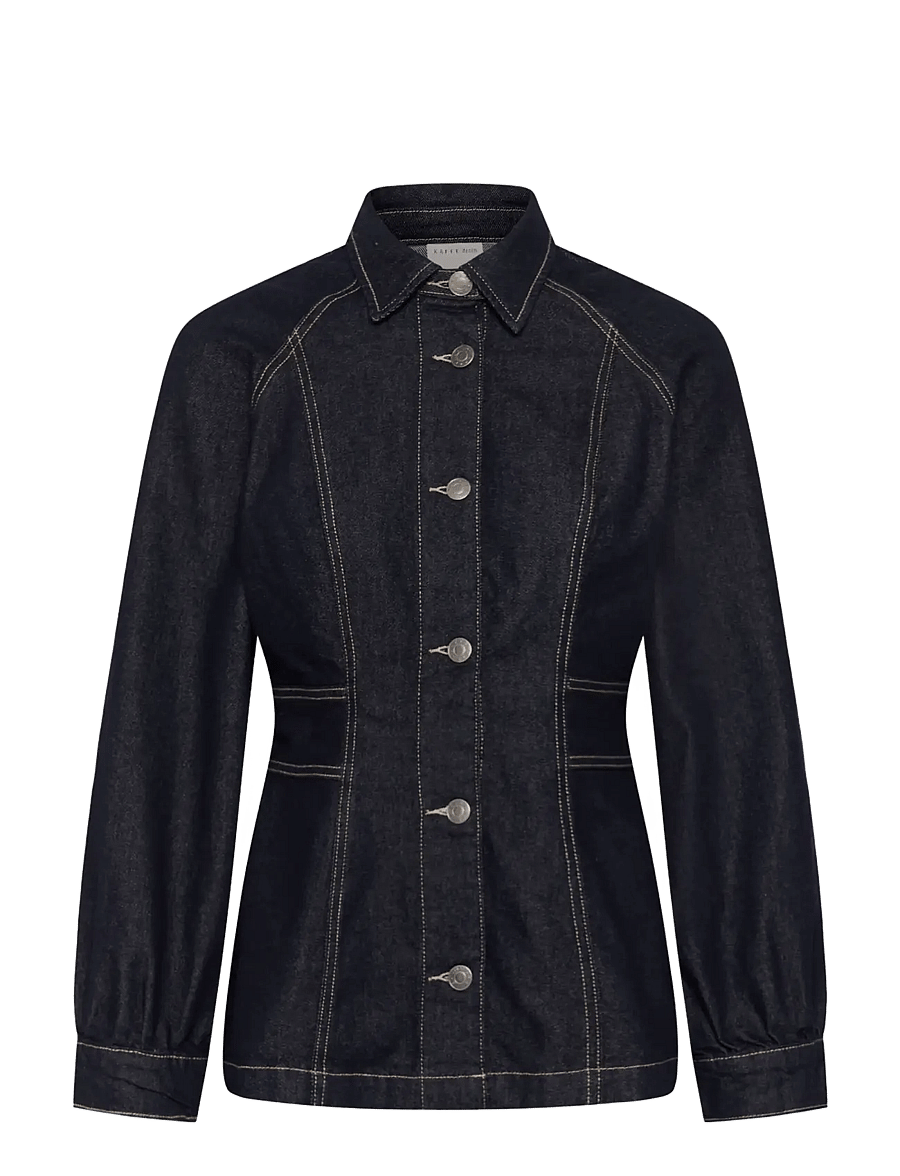 Kaffe - KAghita Denim Shirt - dark blue unwashed denim - 0