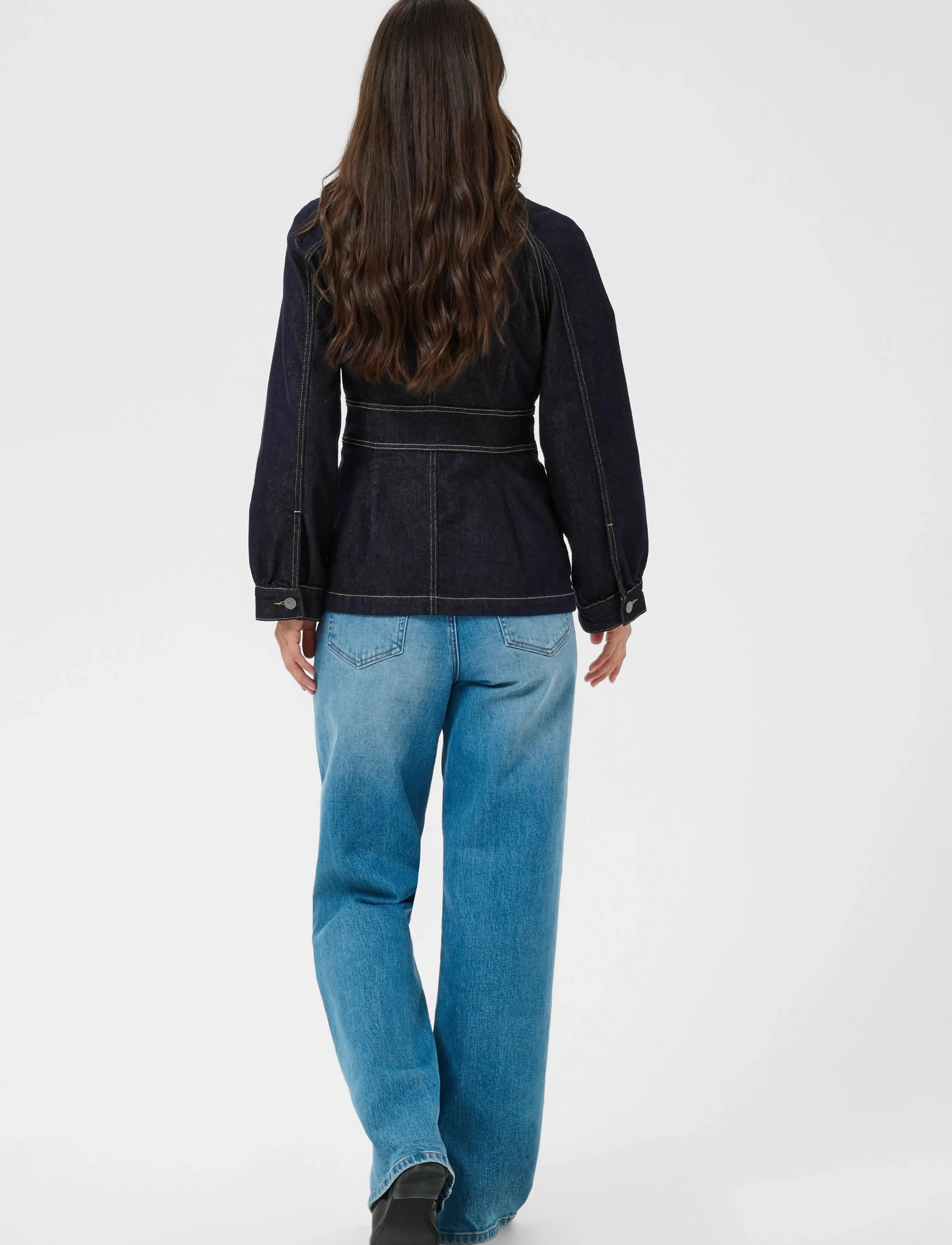 Kaffe - KAghita Denim Shirt - jeanshemden - dark blue unwashed denim - 4