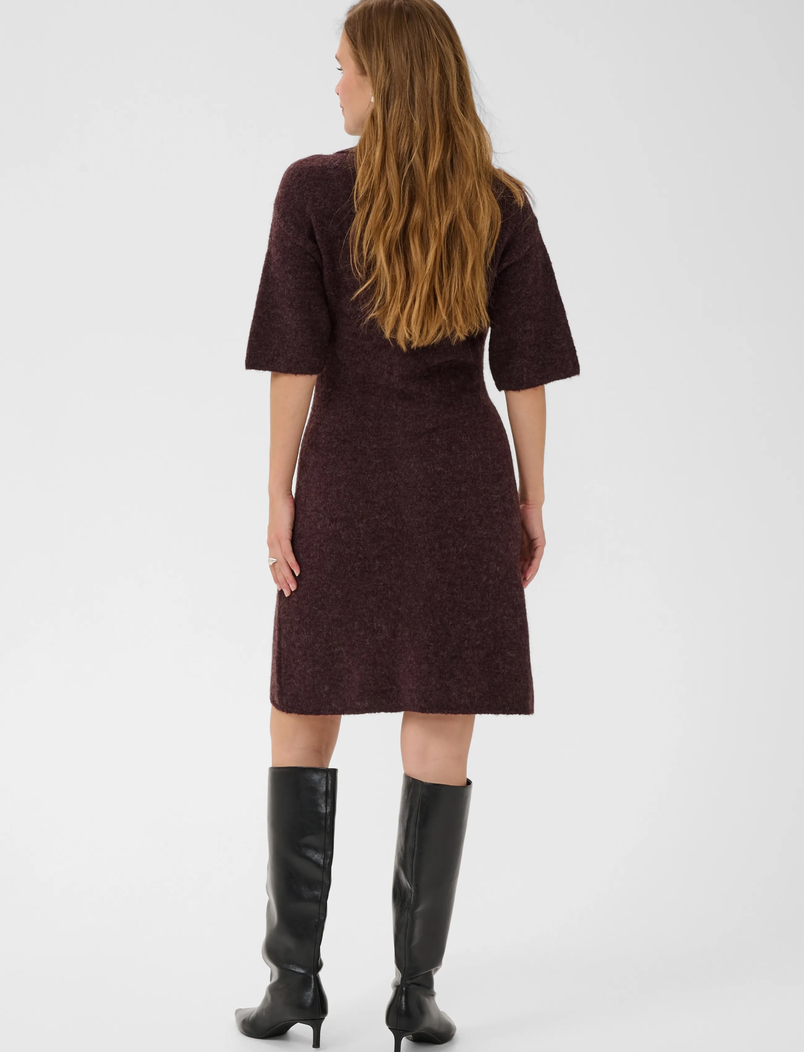 Kaffe - KAsigne Knit Dress - fudge melange - 4