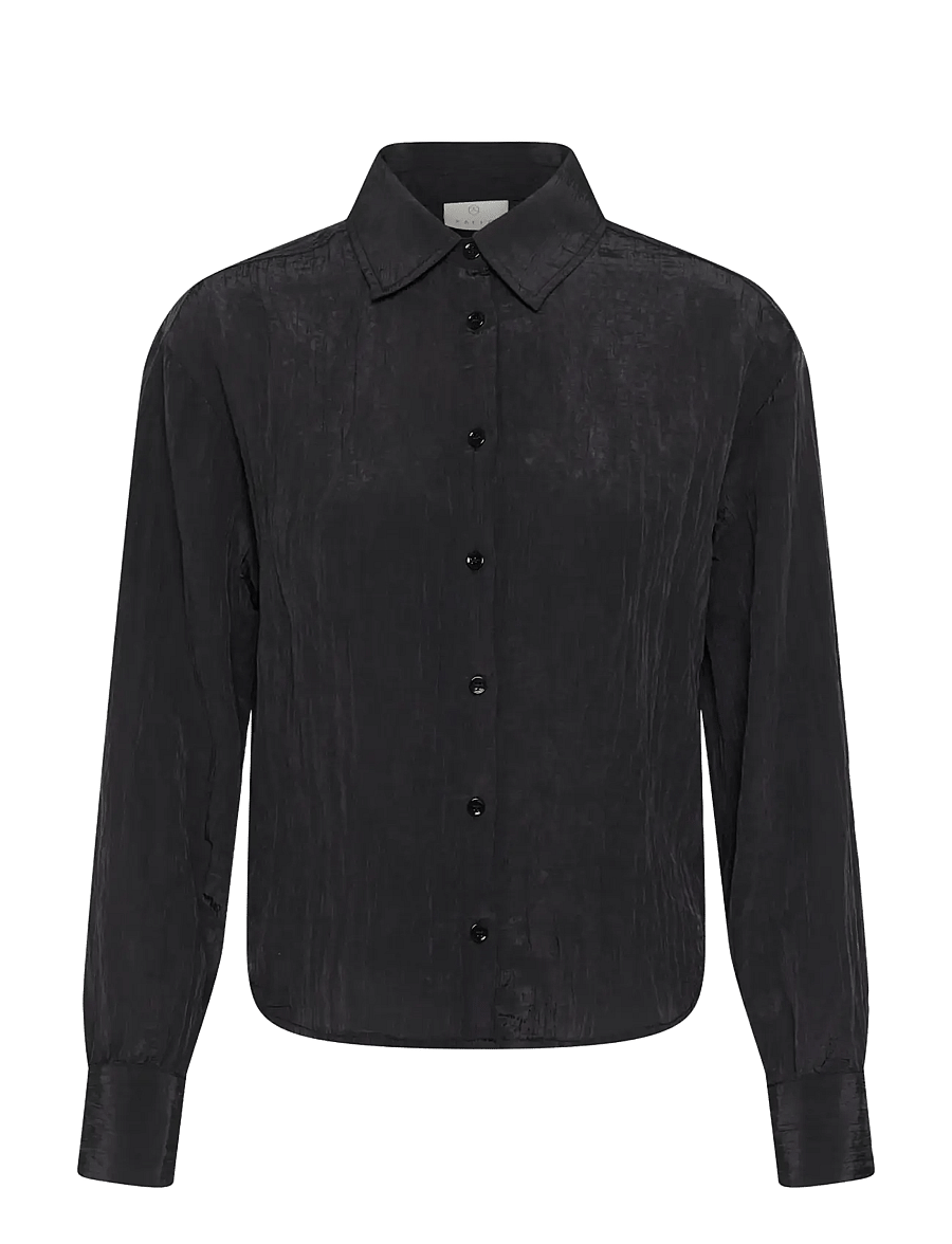Kaffe - KAdebbie Shirt - langärmlige hemden - black deep - 0