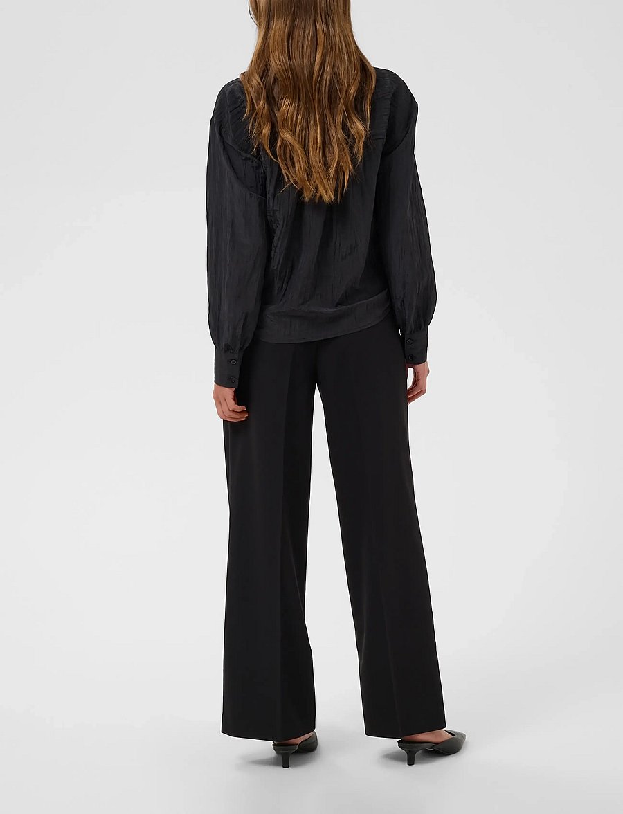 Kaffe - KAdebbie Shirt - langärmlige hemden - black deep - 4