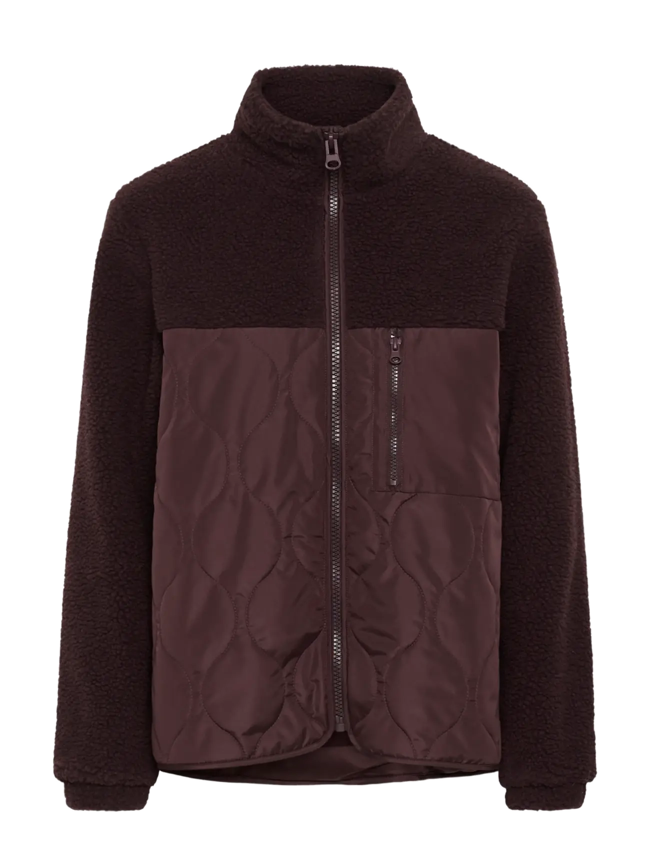 Kaffe Kagracelyn Jacket, Damen, Gesteppte Fleecejacke, Burgunderrot, Gr: 34
