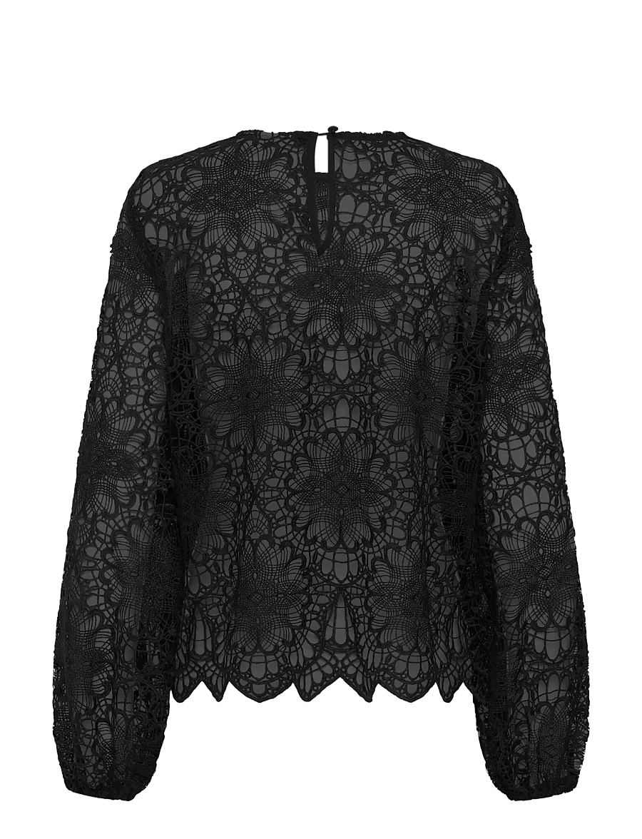 Kaffe - KAgori Blouse - langärmelige blusen - black deep - 1
