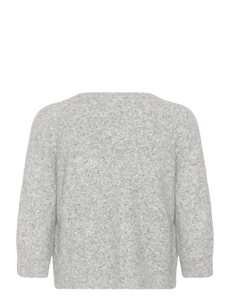 Kaffe - KAselly Pullover - jumpers - grey melange - 1