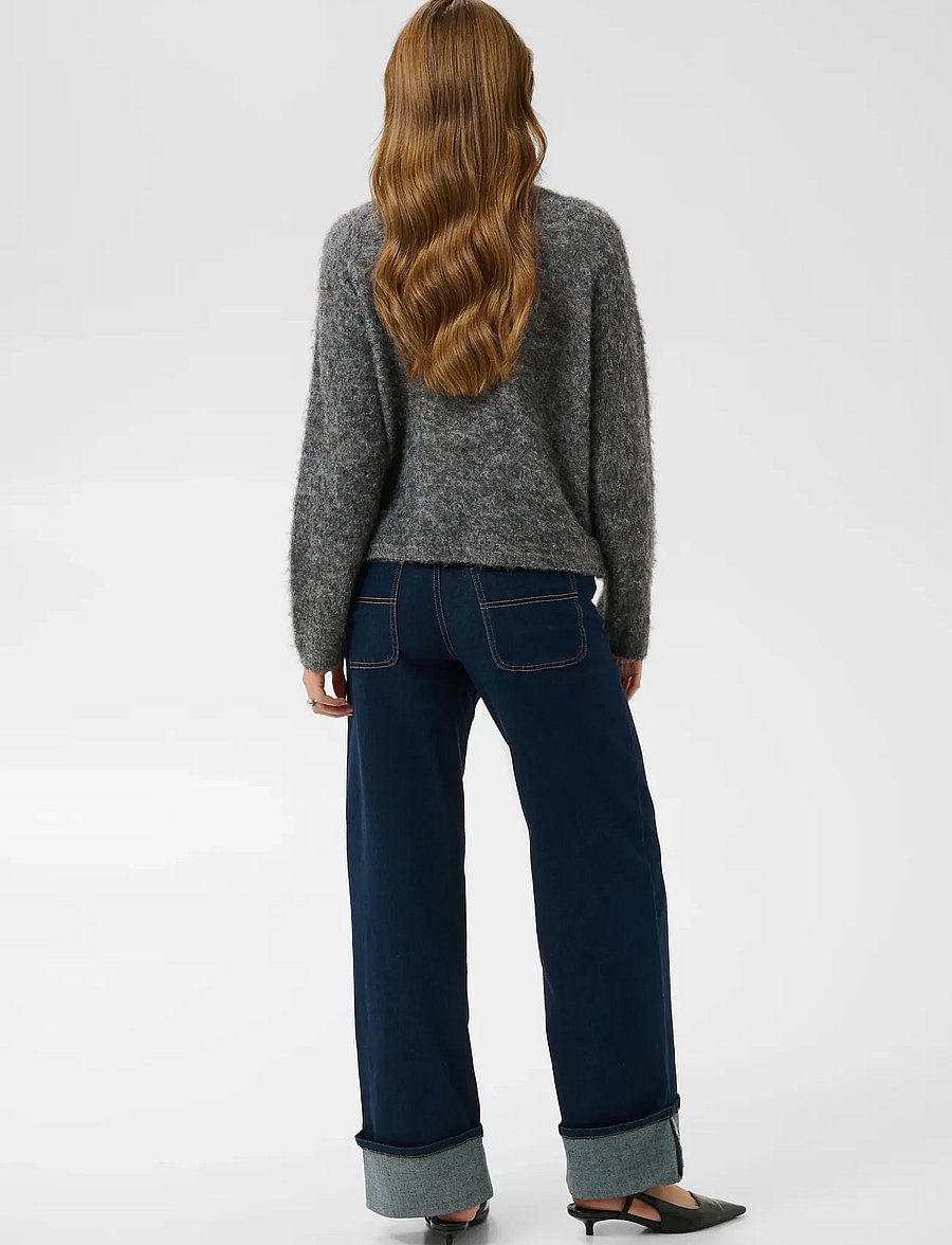 Kaffe - KAjordan Knit Pullover - pullover - dark grey melange - 4